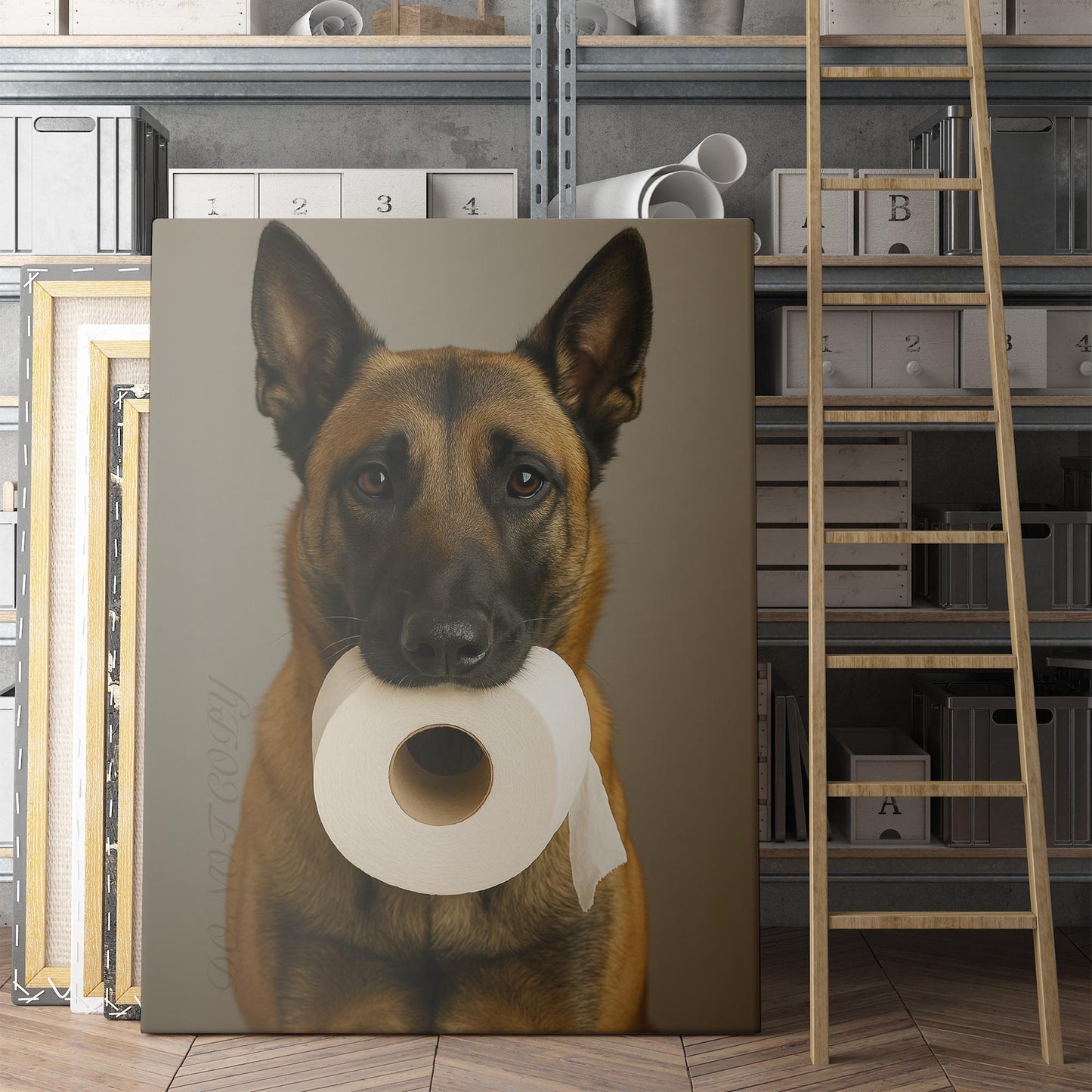 Belgian Malinois Dog Toilet Paper