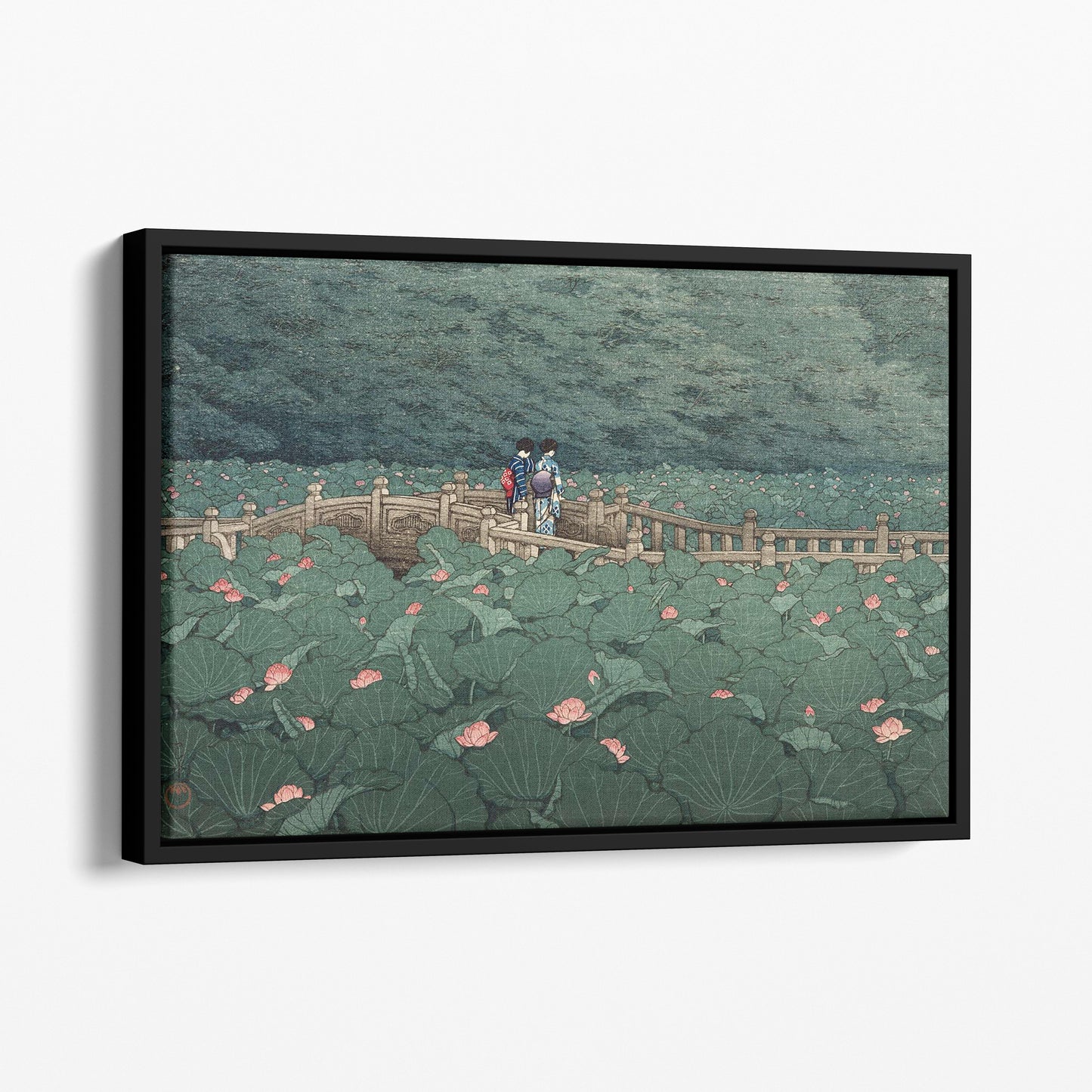 The Pond at Benten Shrine in Shiba - Kawase Hasui