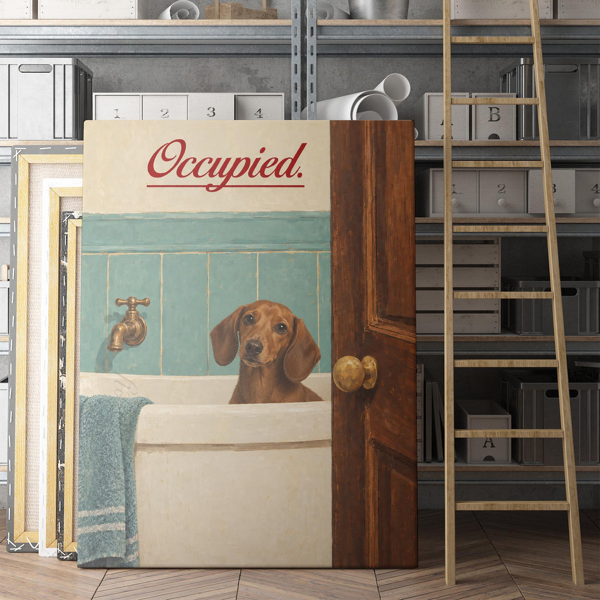 Occupied - Dachshund Bath Time