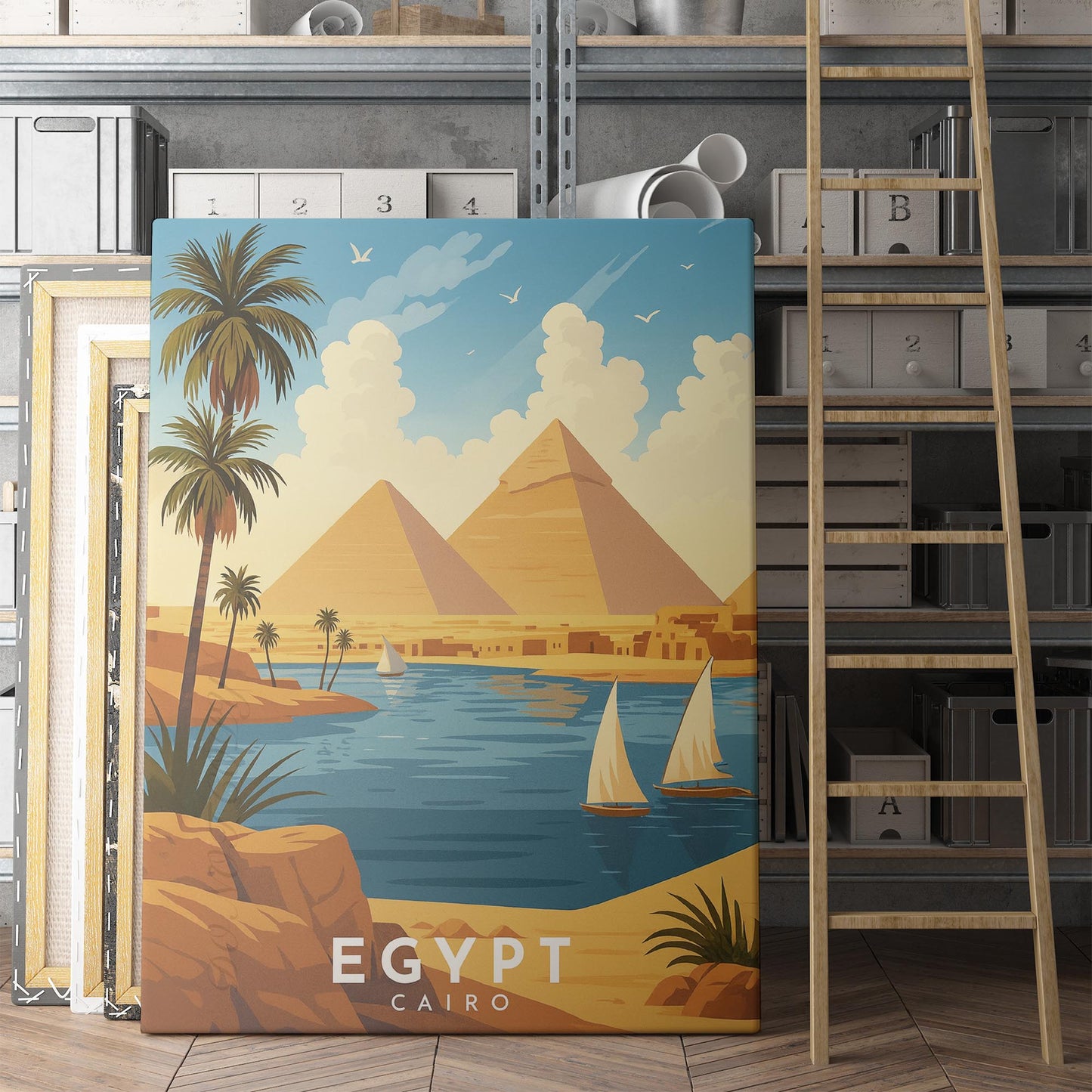 Egypt Vintage Travel Poster