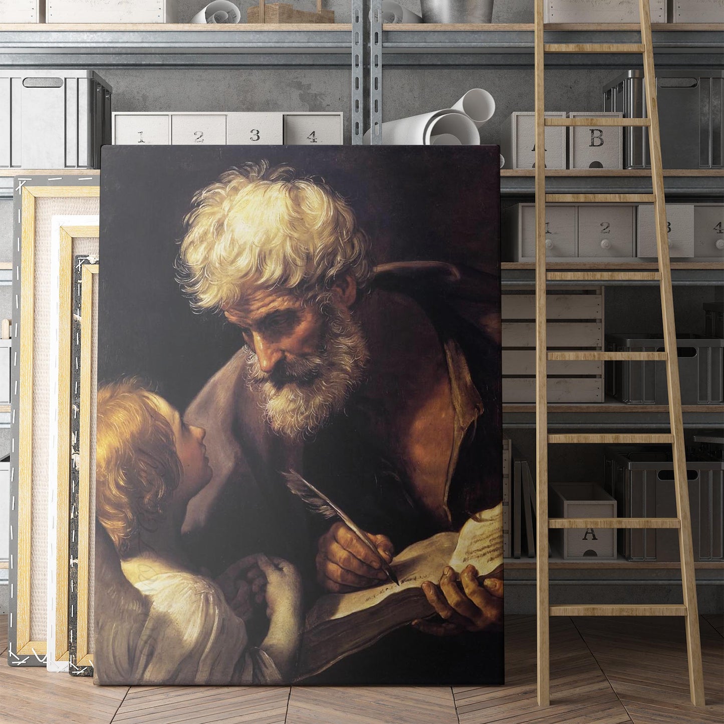 Saint Matthew and the Angel, 1635 by Guido Reni