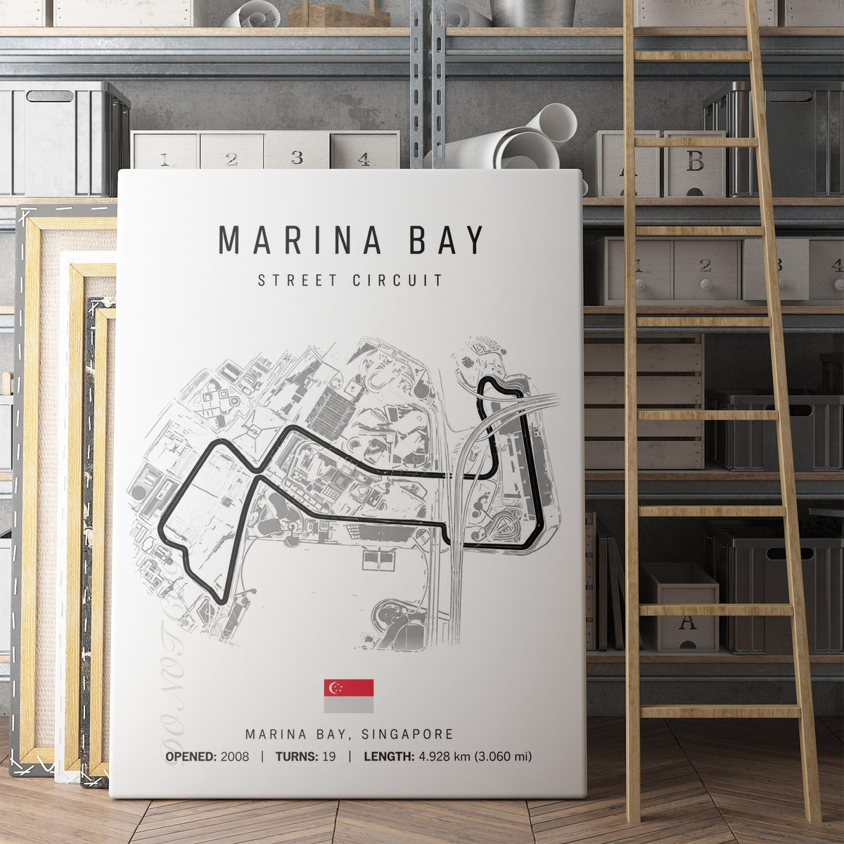 Marina Bay Singapore Grand Prix Race Track Map