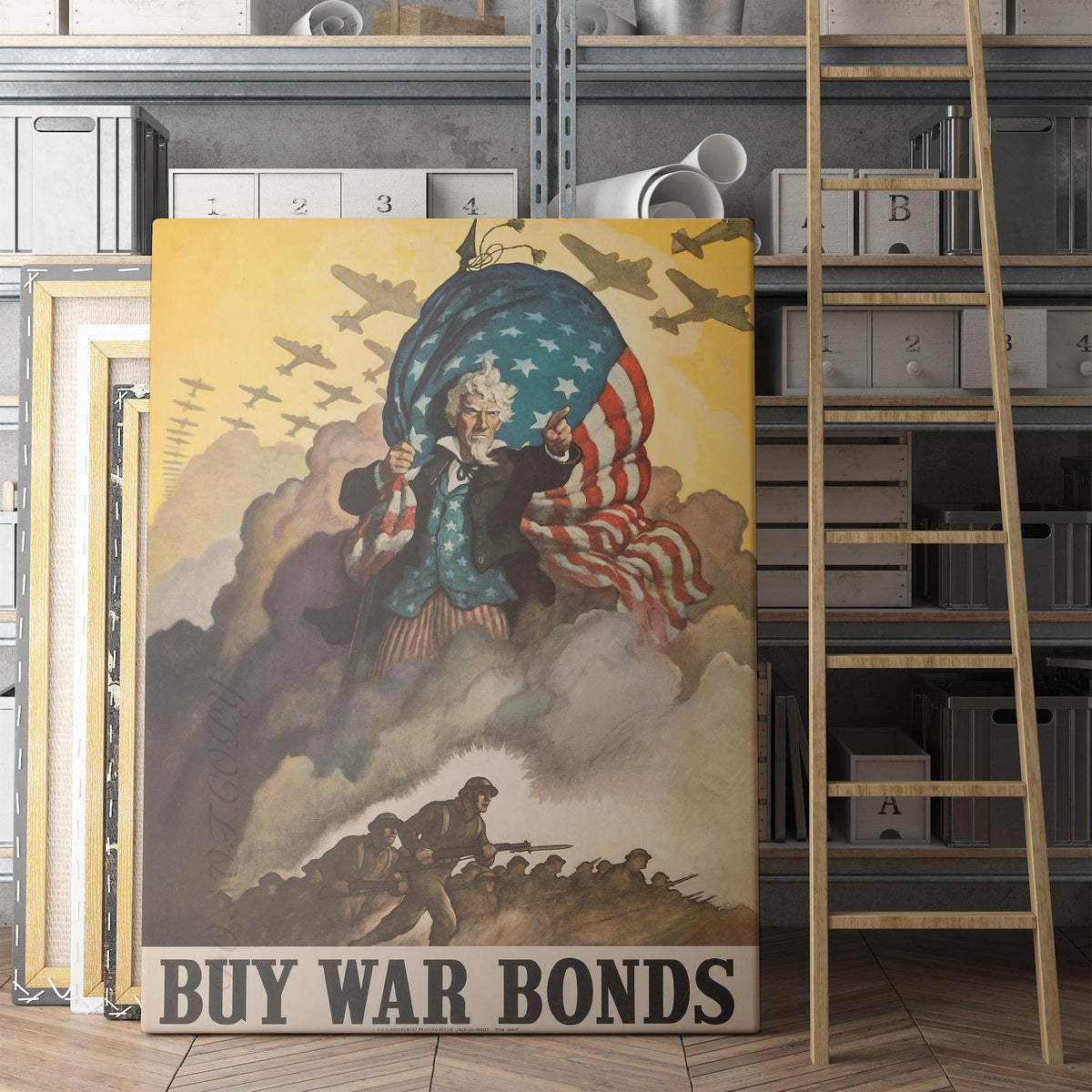 Uncle Sam - Buy War Bonds Poster