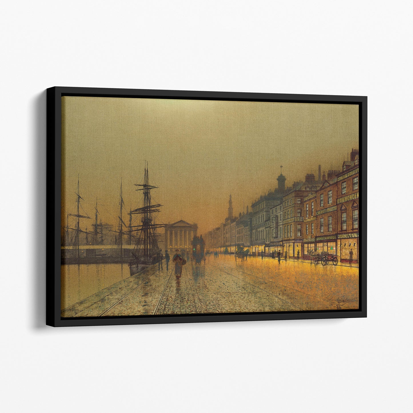 Greenock Harbour at Night (1893) - John Atkinson Grimshaw