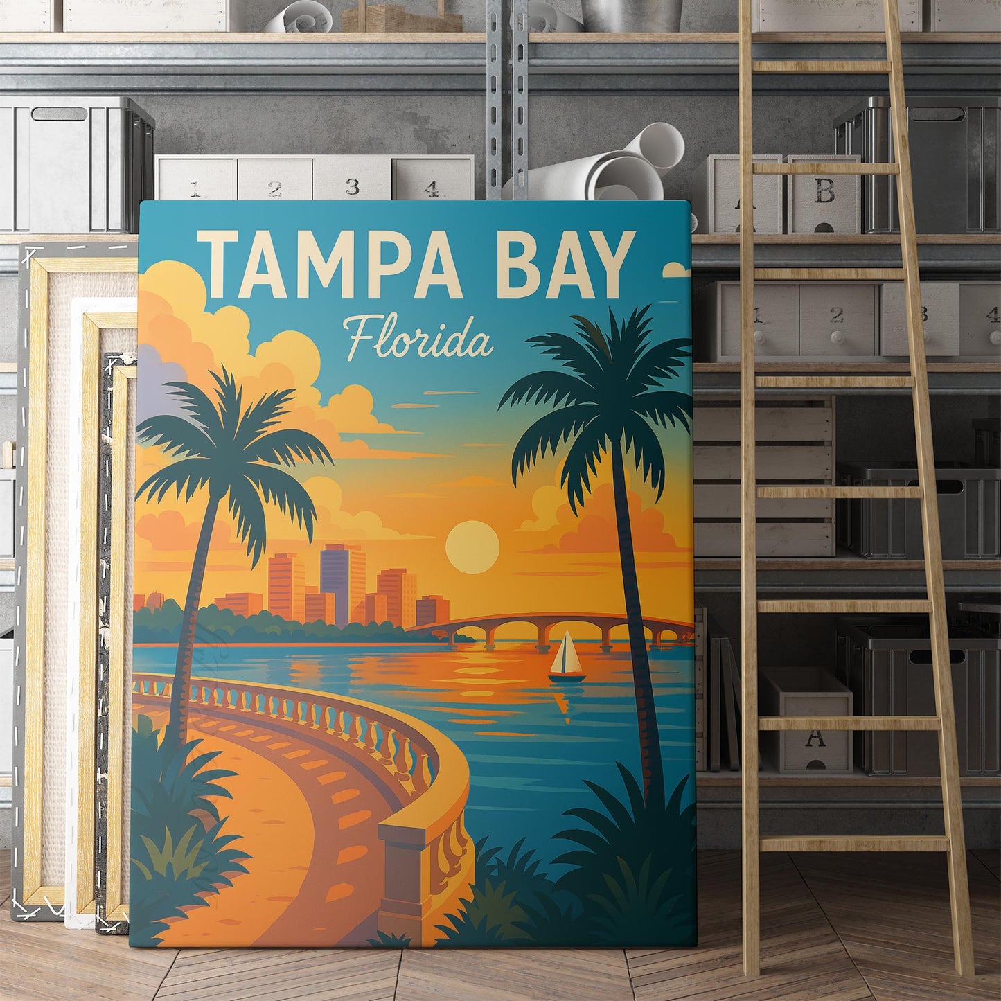 Tampa Bay Florida Travel Poster