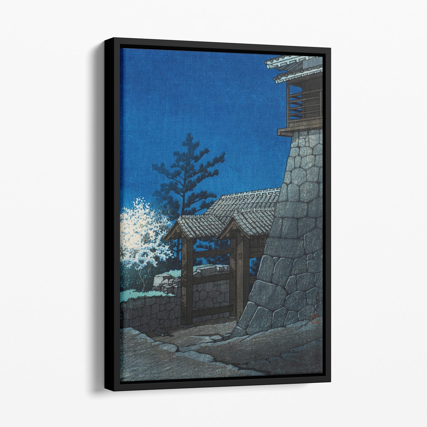Tonashi Gate, Matsuyama Castle (1935) - Kawase Hasui