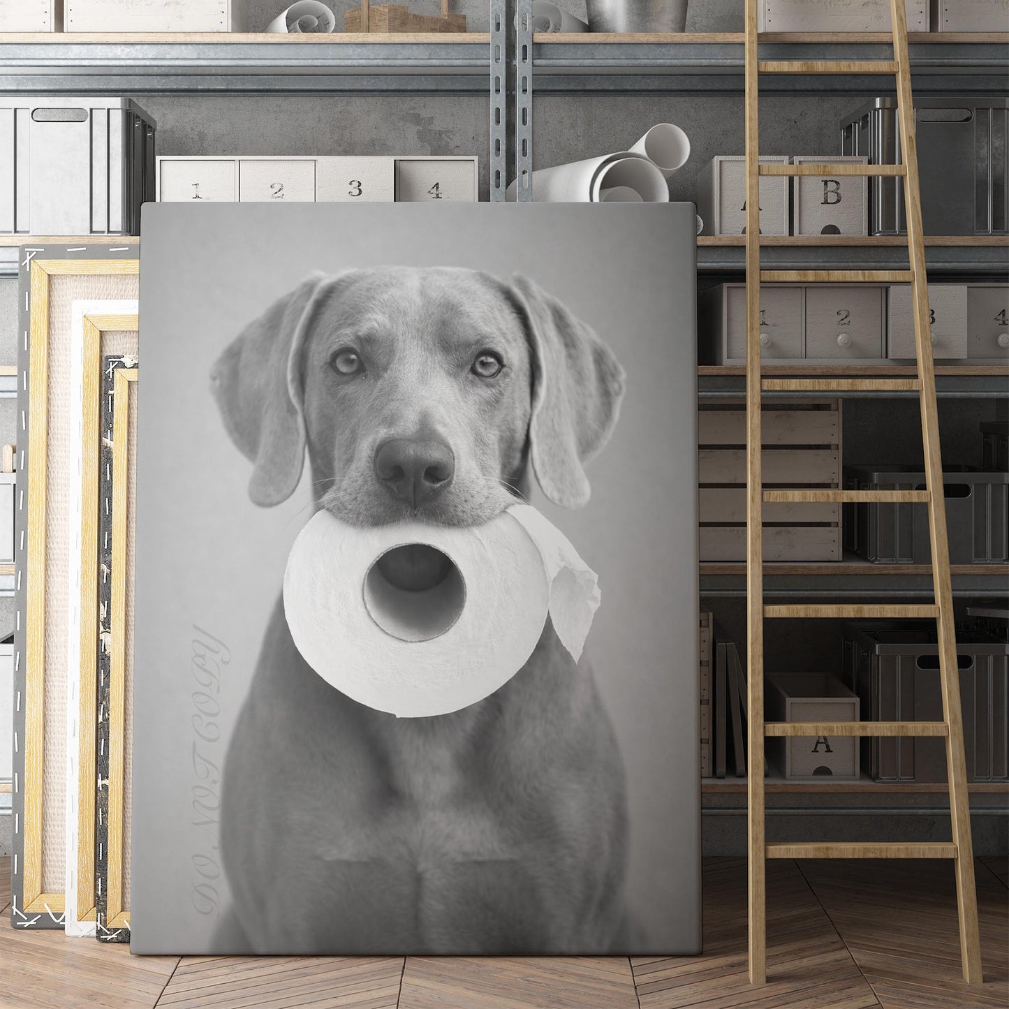 Weimaraner Dog Toilet Paper