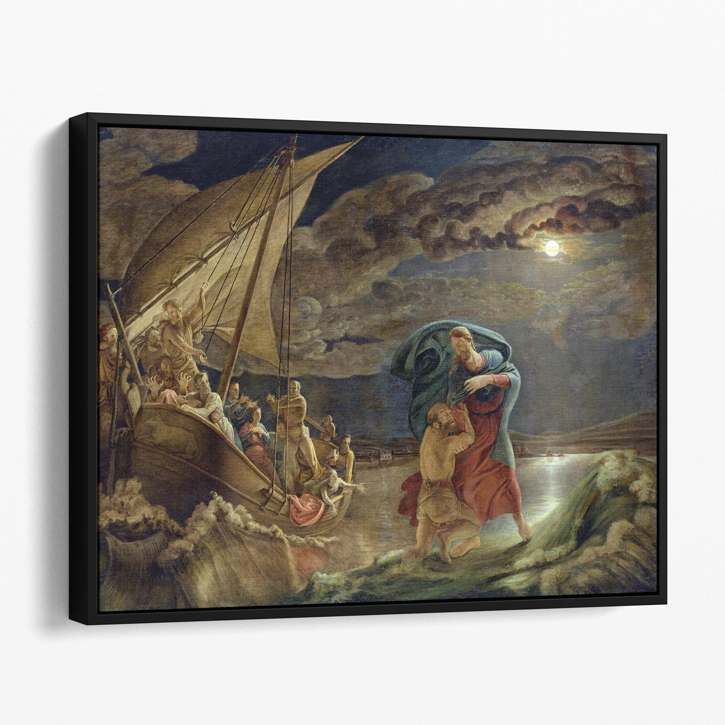 Peter On The Sea - Peter Walks on Water, 1806 by Philipp Otto Runge