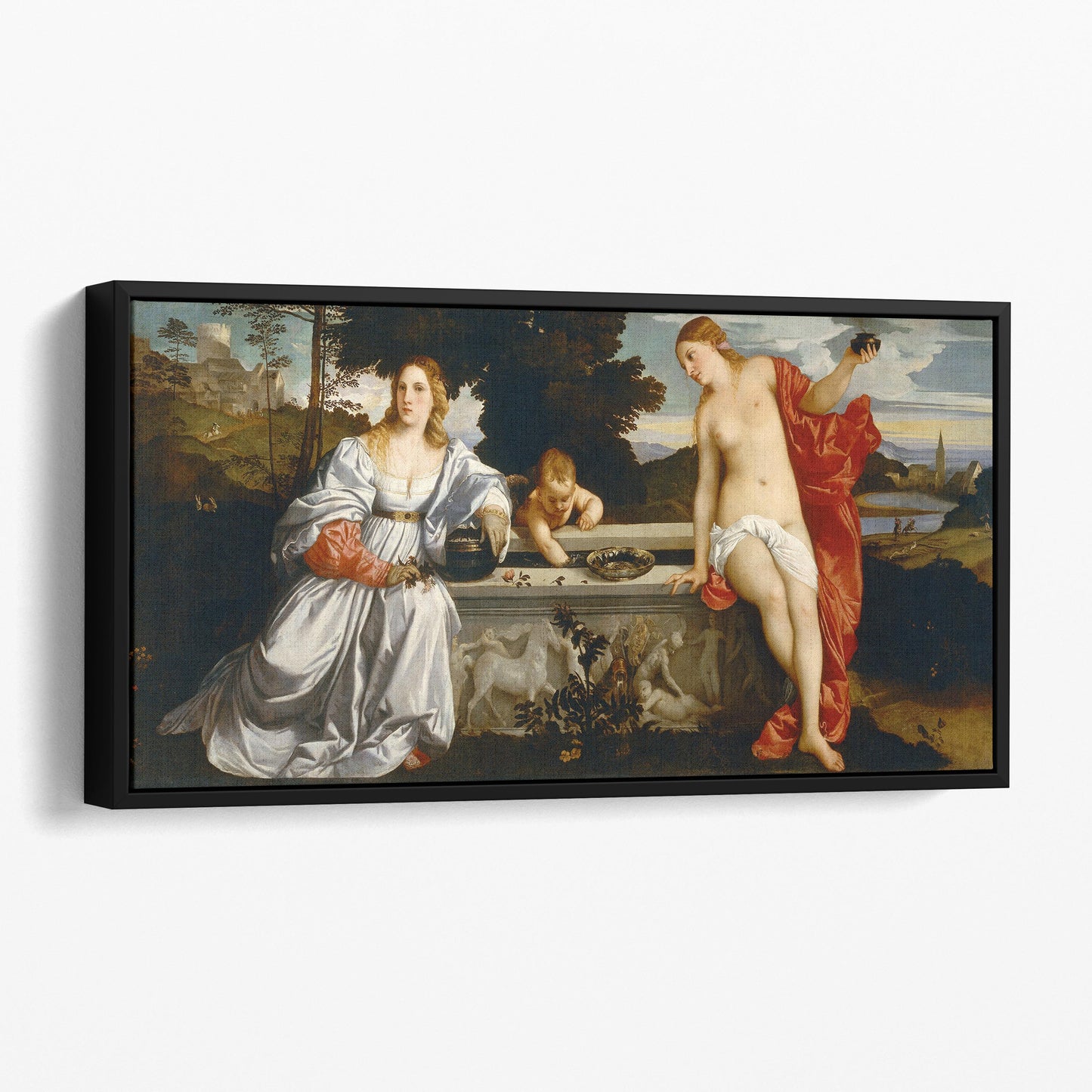 Sacred and Profane Love by Tiziano Vecelli (Titian)