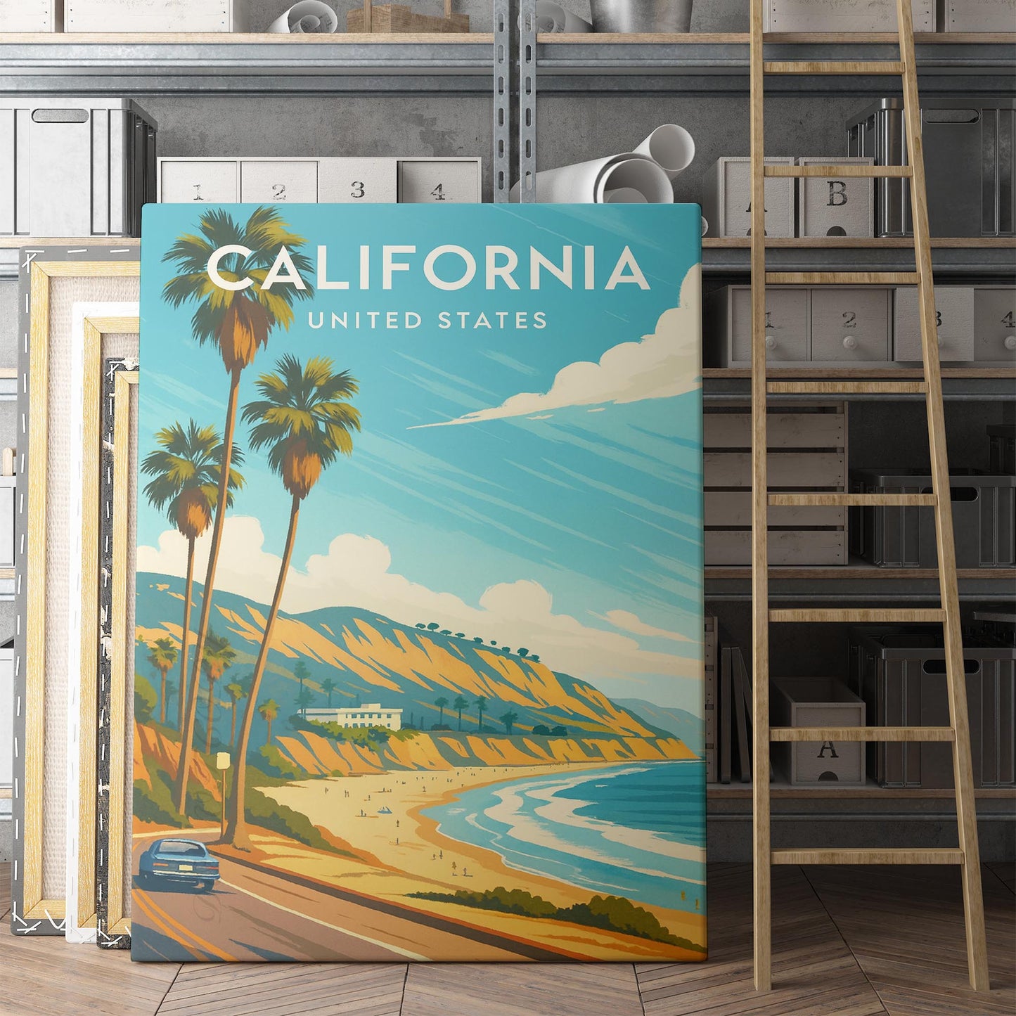 California Vintage Travel Poster