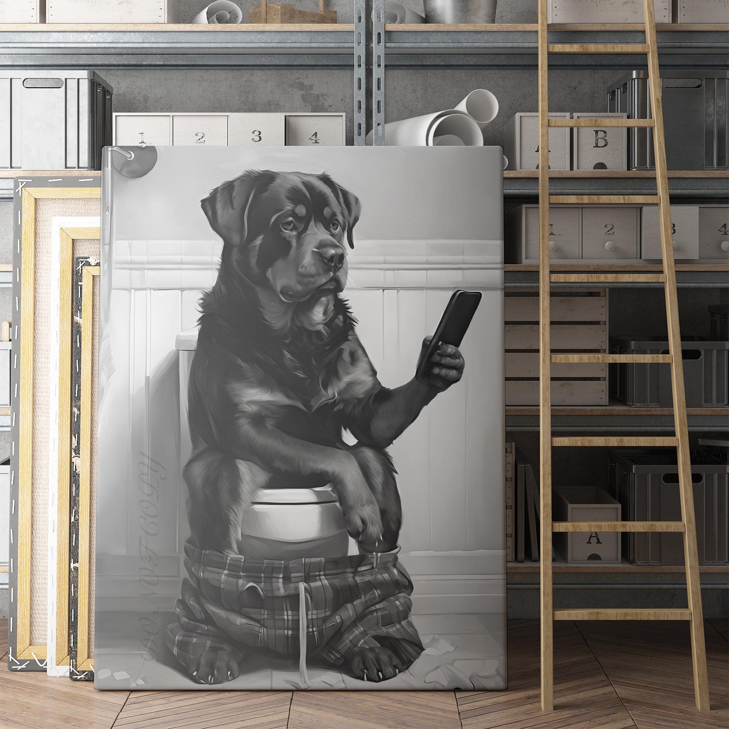 Rottweiler Dog Bubble Bath