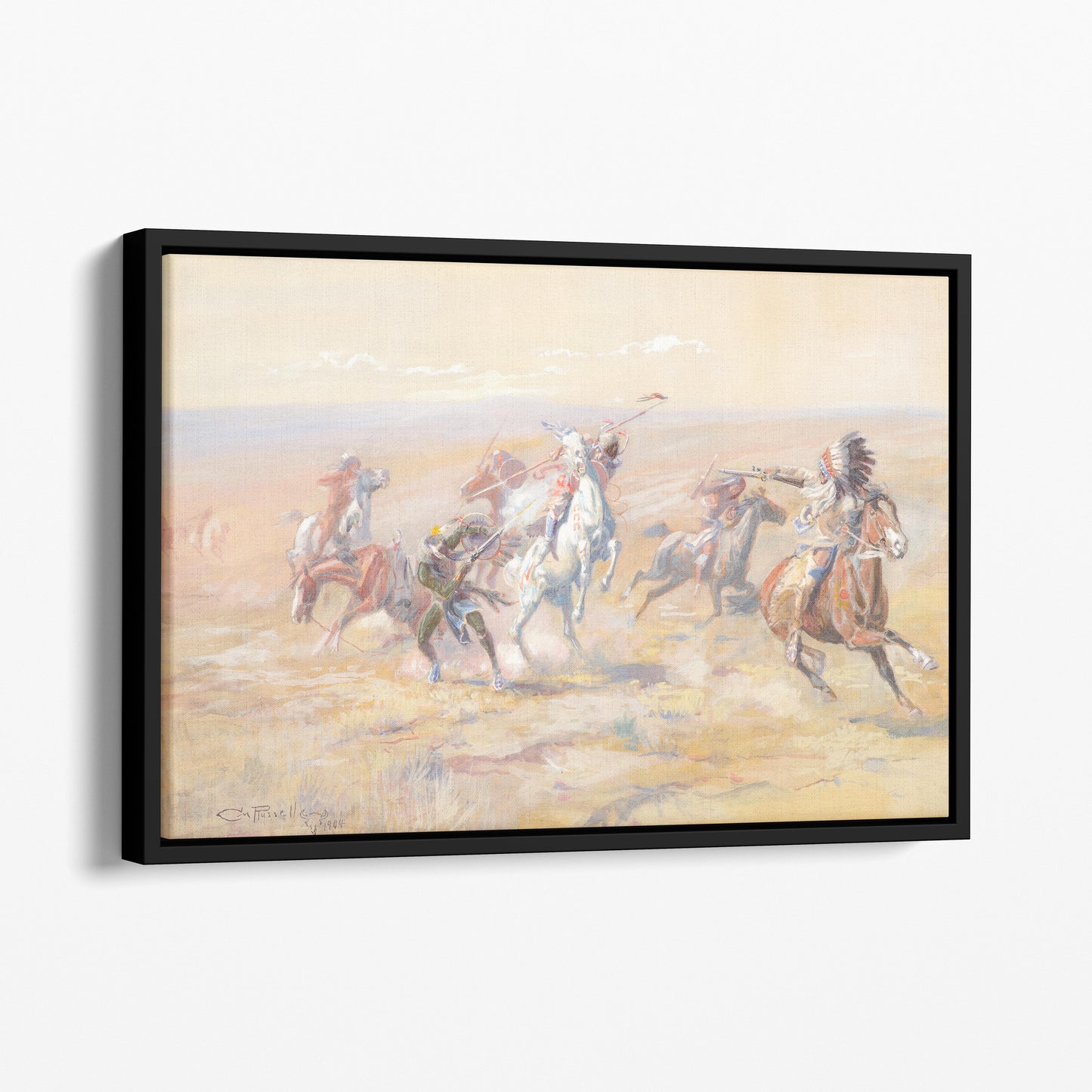 When Sioux and Blackfoot Meet (1904) - Charles M Russell