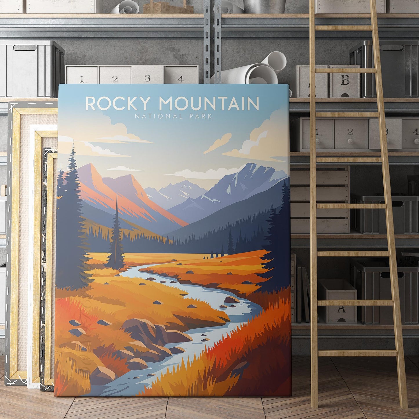 Rocky Mountain Travel Poster