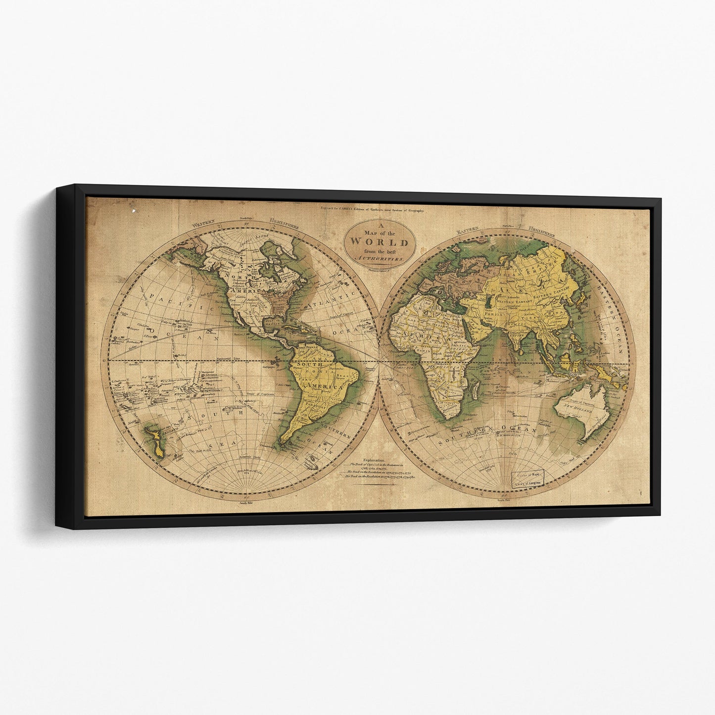 Map of the World from the Best Authorities, 1780