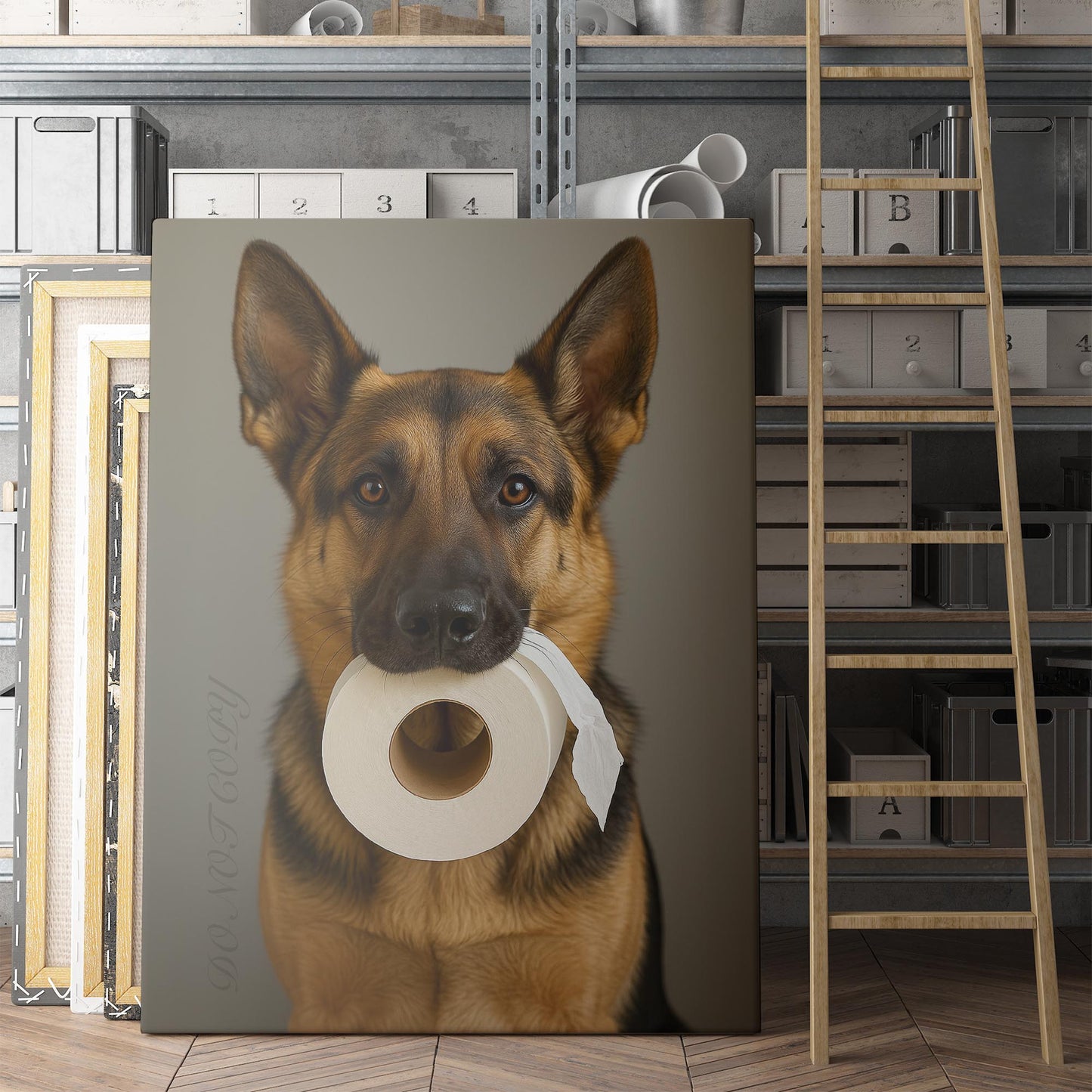 German Shepherd Dog Toilet Paper