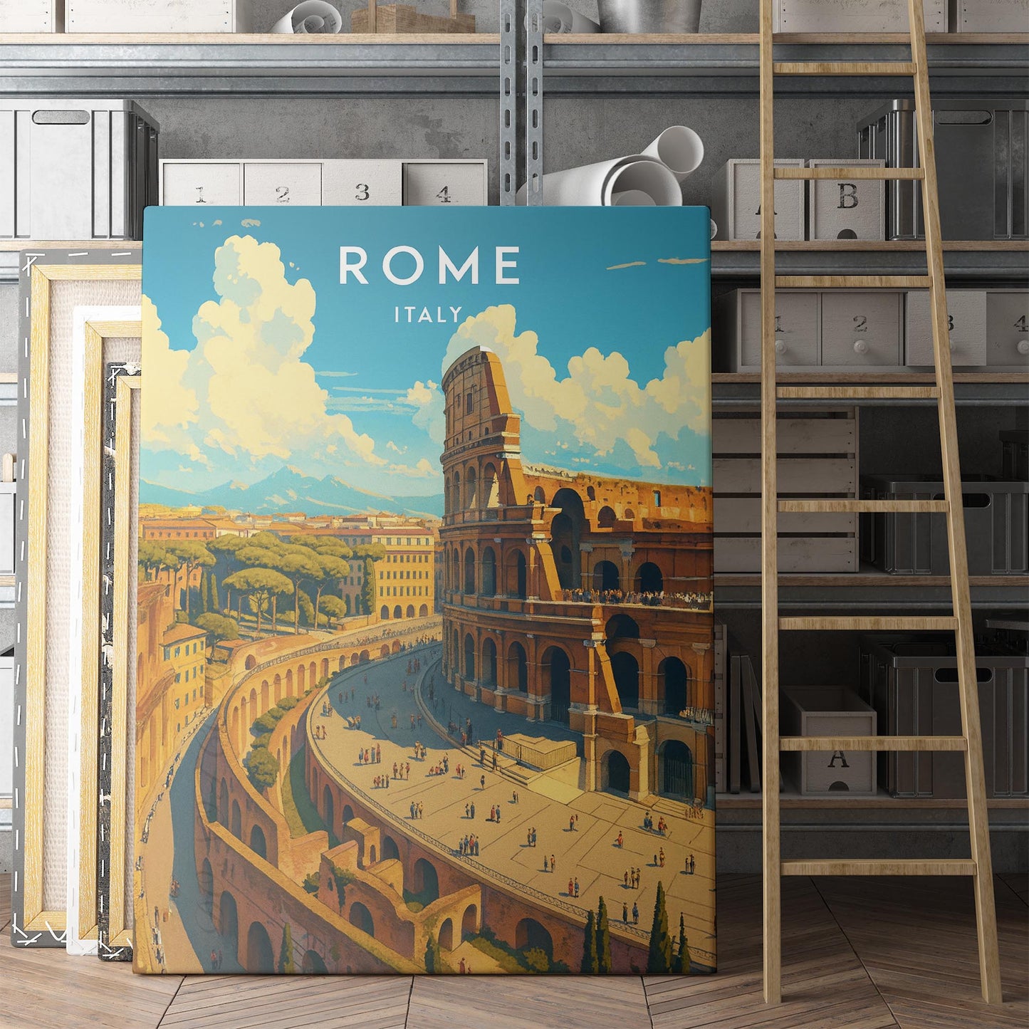 Rome Italy Travel Poster