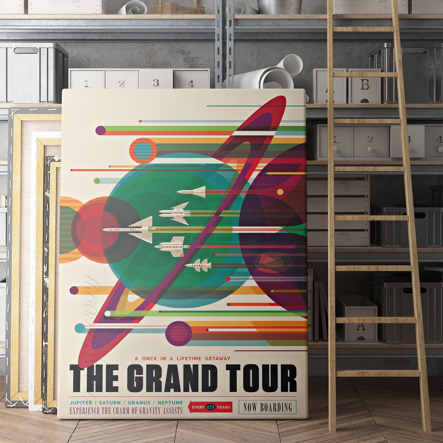 The Grand Tour NASA Vintage Poster