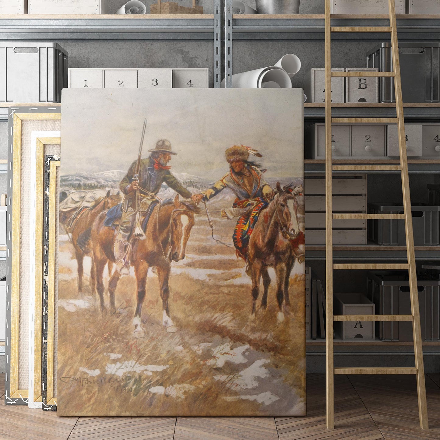 The Meeting by Charles M Russell