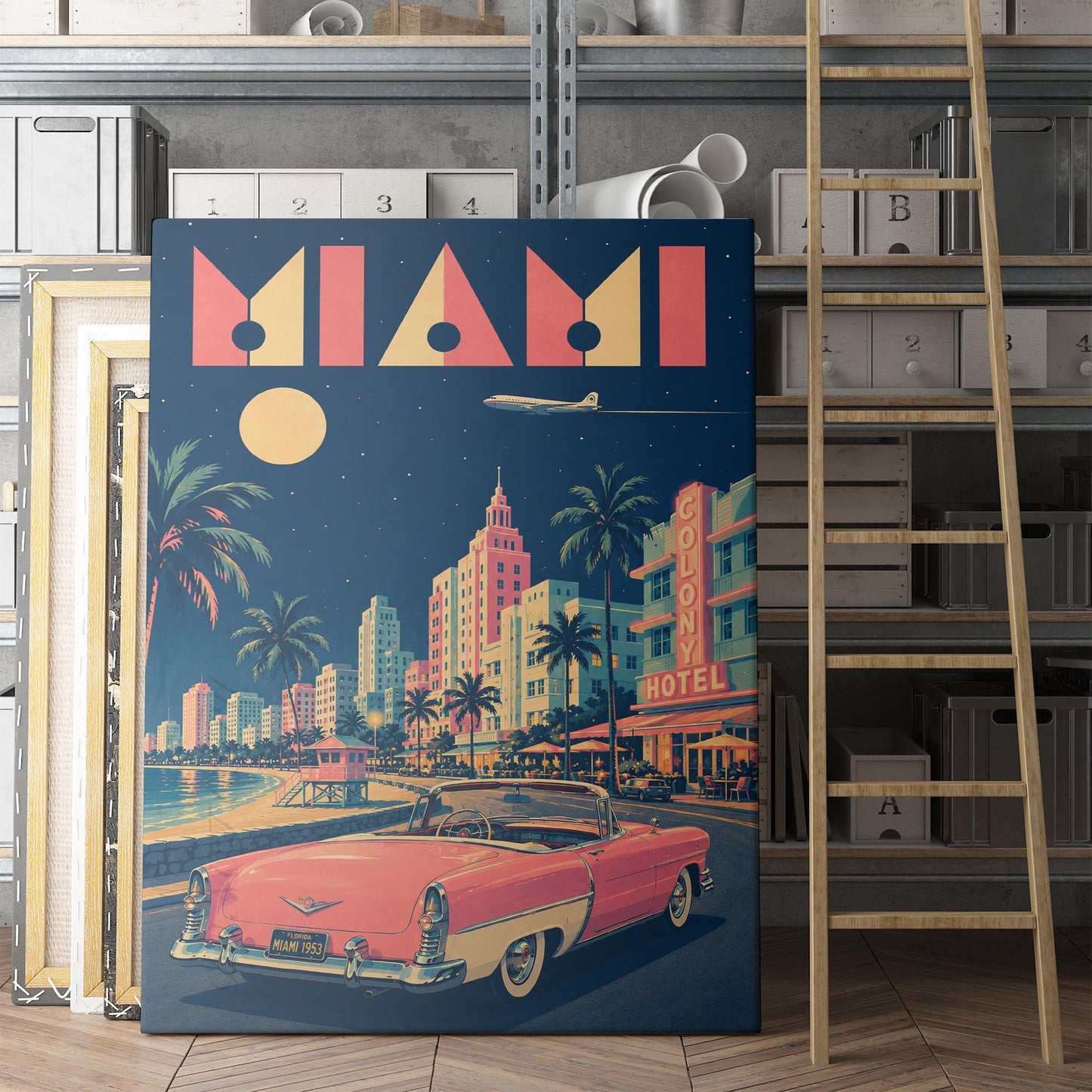 Miami Vintage Travel Poster