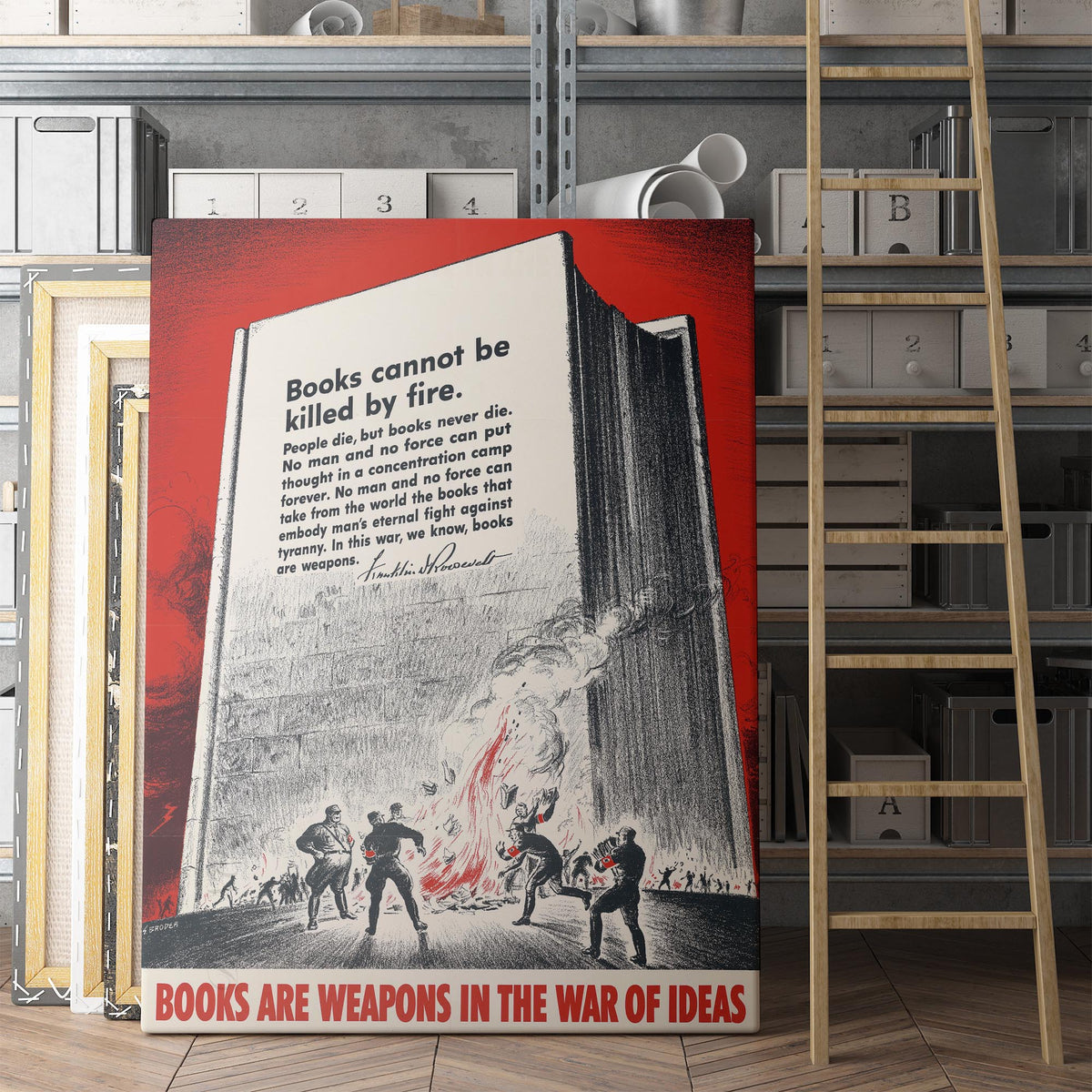 Books are Weapons in the War of Ideas Poster