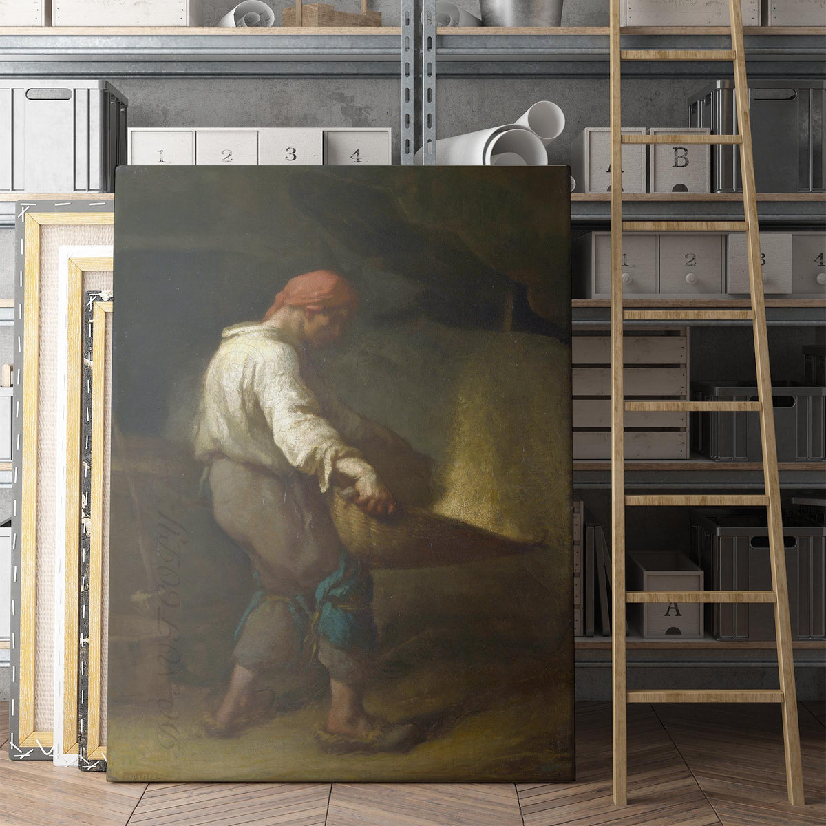 The Winnower by Jean-François Millet