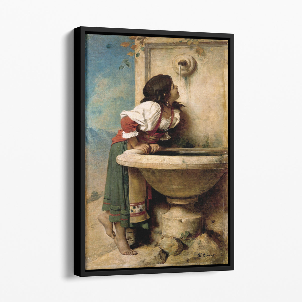 Roman Girl at a Fountain - Léon Bonnat