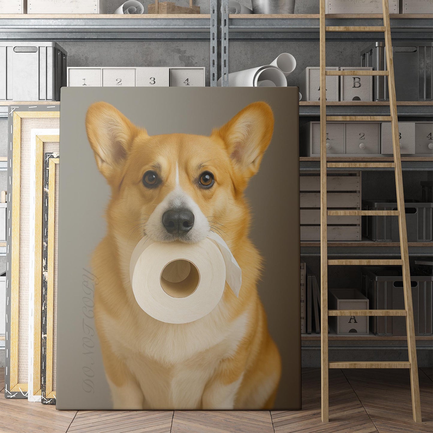 Corgi Dog Toilet Paper