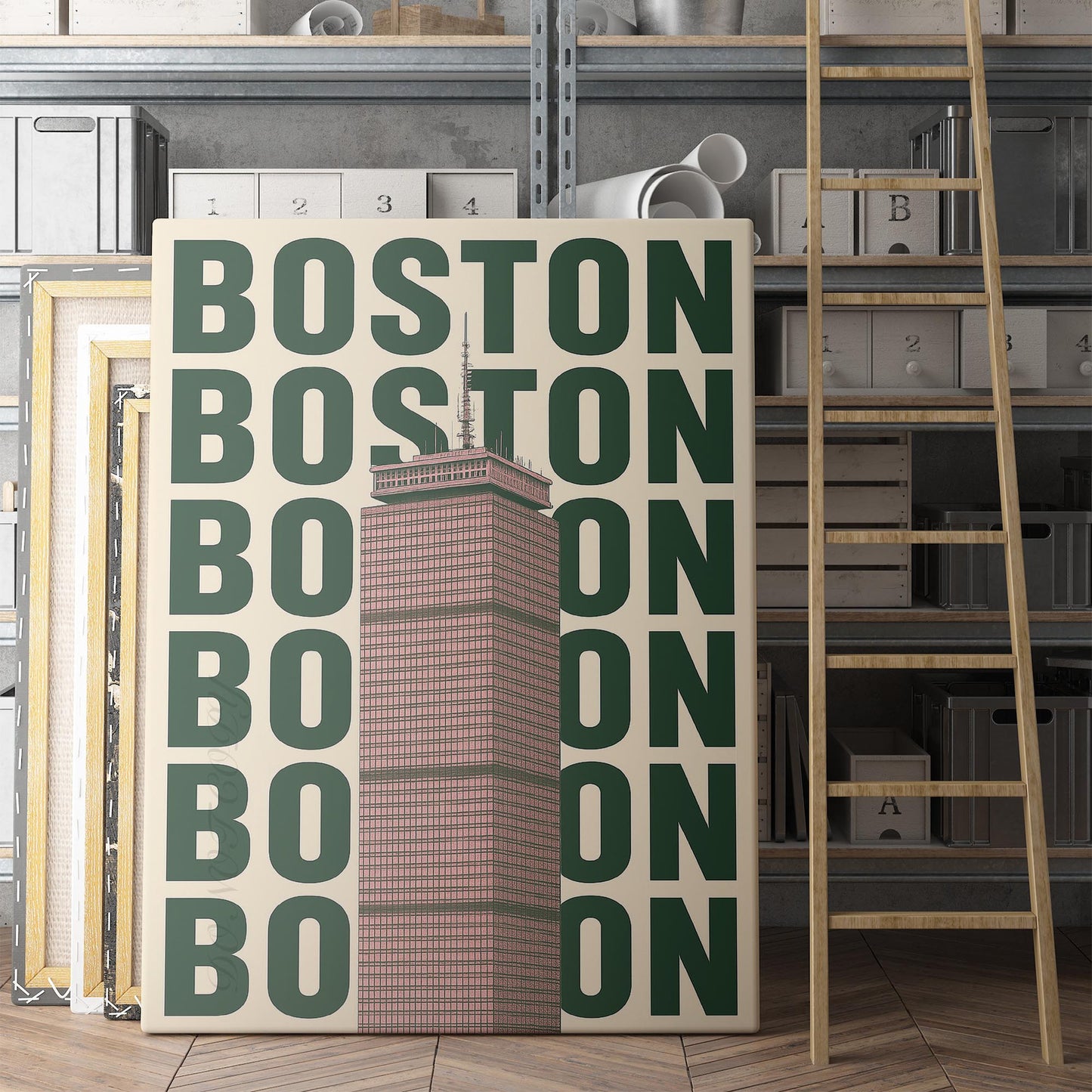 Boston Retro City Poster