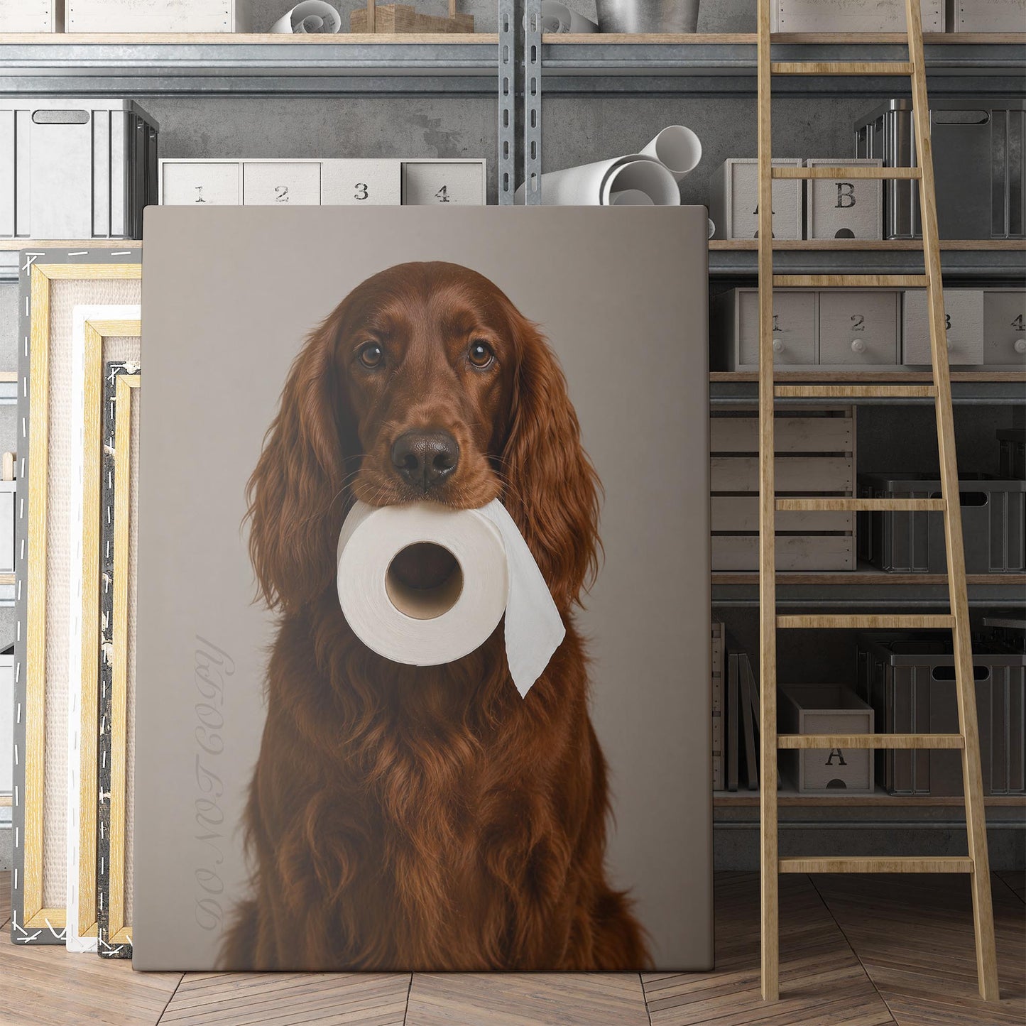 Irish Setter Dog Toilet Paper