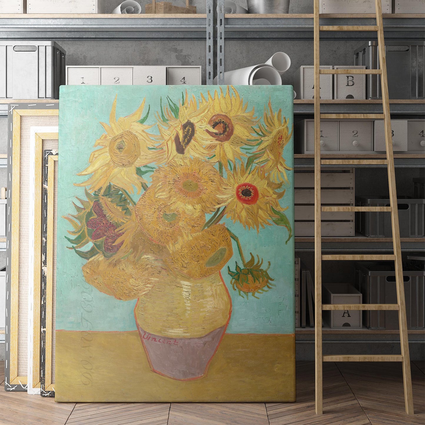 Vase with Twelve Sunflowers by Van Gogh