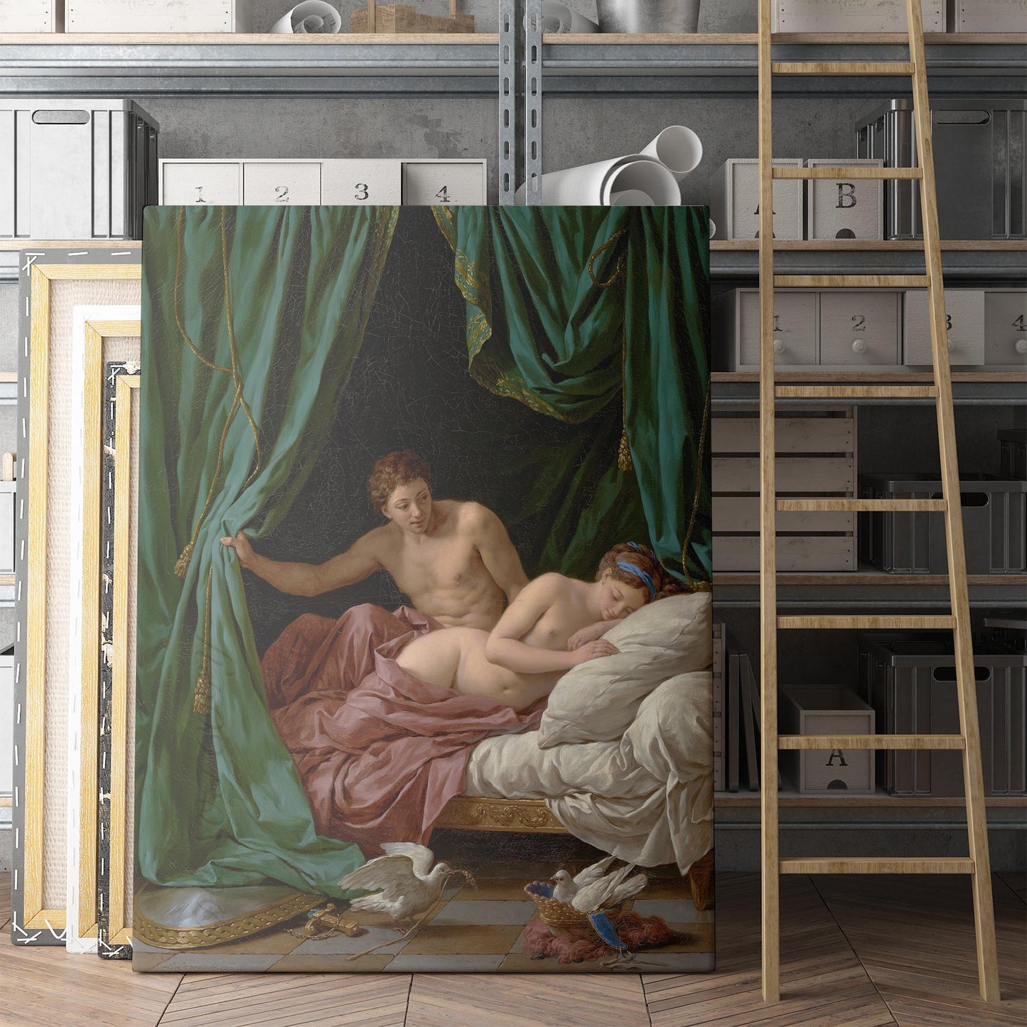 Mars and Venus, Allegory of Peace, 1770 by Louis-Jean-François Lagrenée