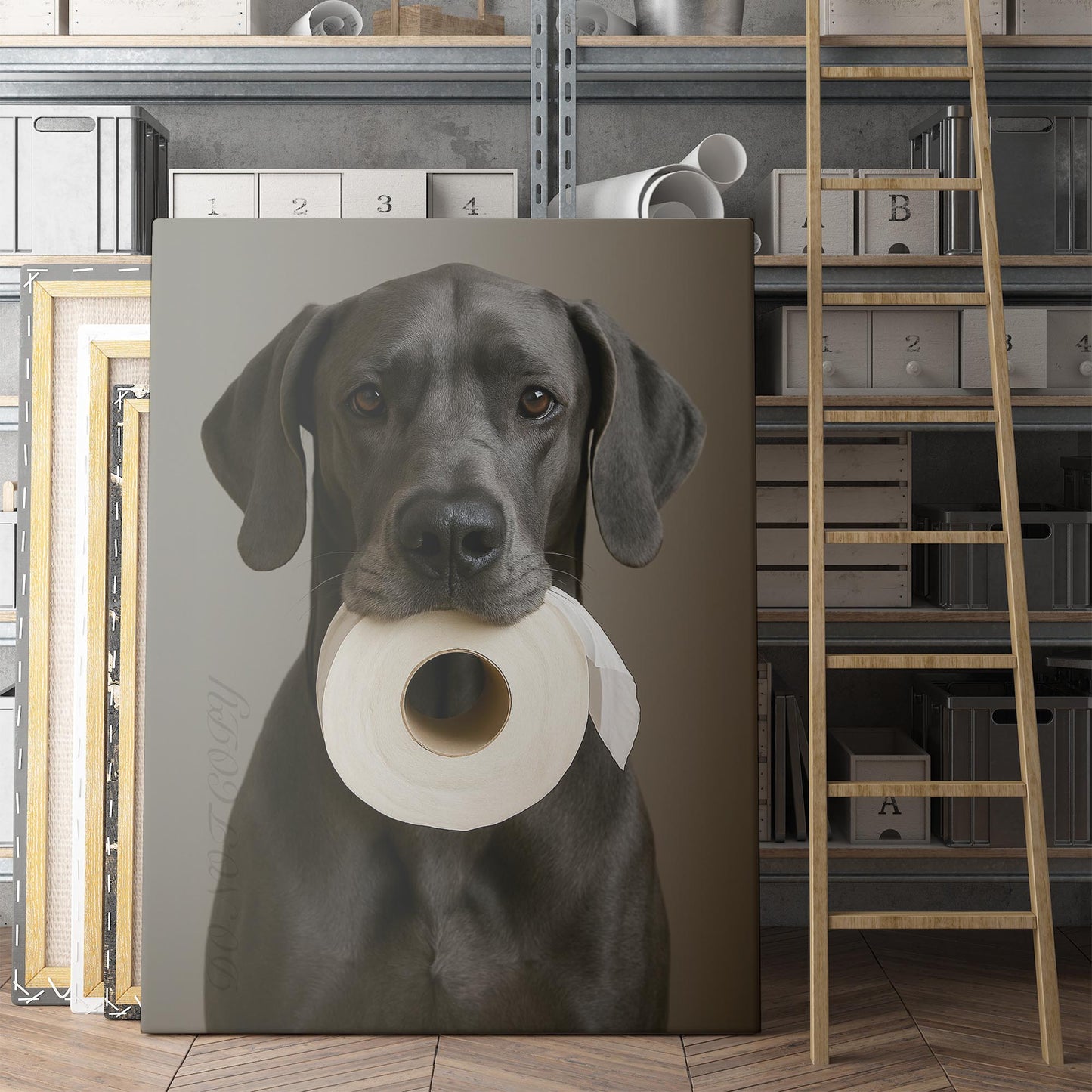 Great Dane Dog Toilet Paper