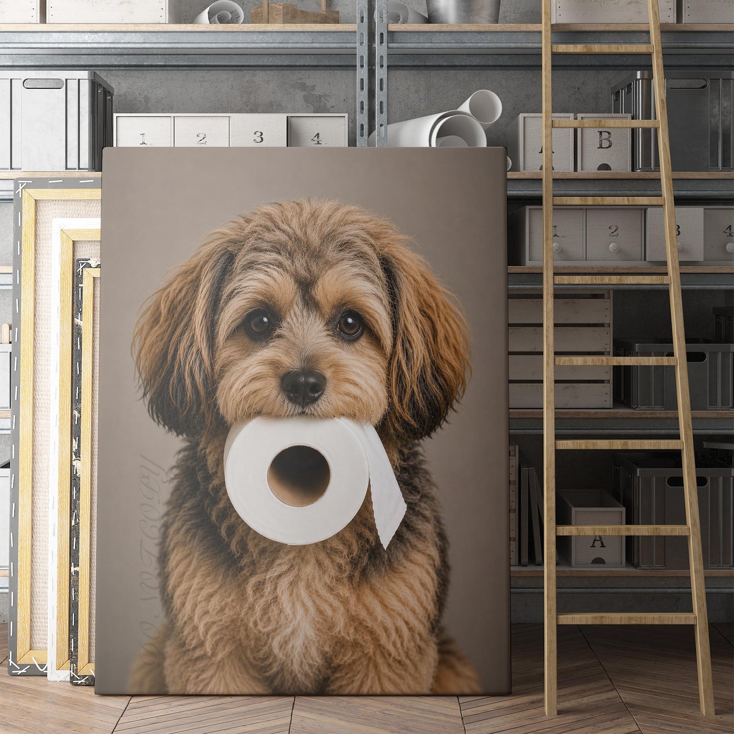 Yorkipoo Dog Toilet Paper