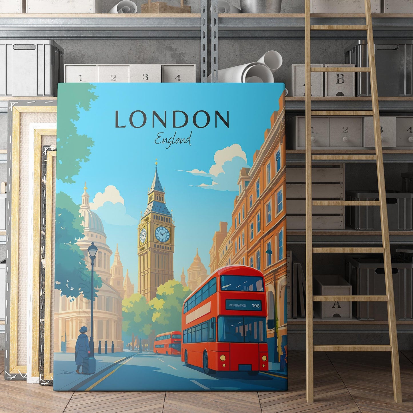 London England Travel Poster II