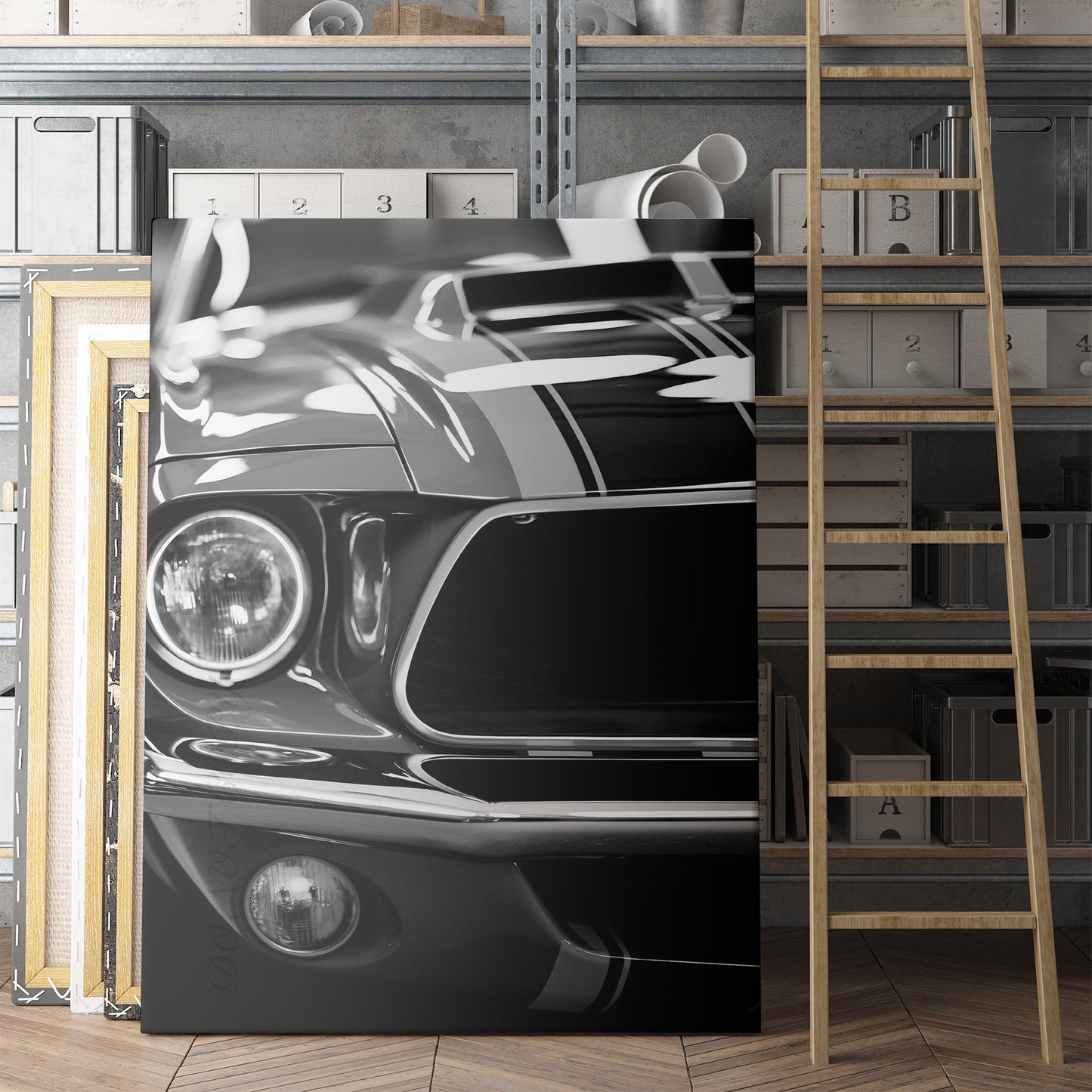 Retro Ford Mustang GT 500