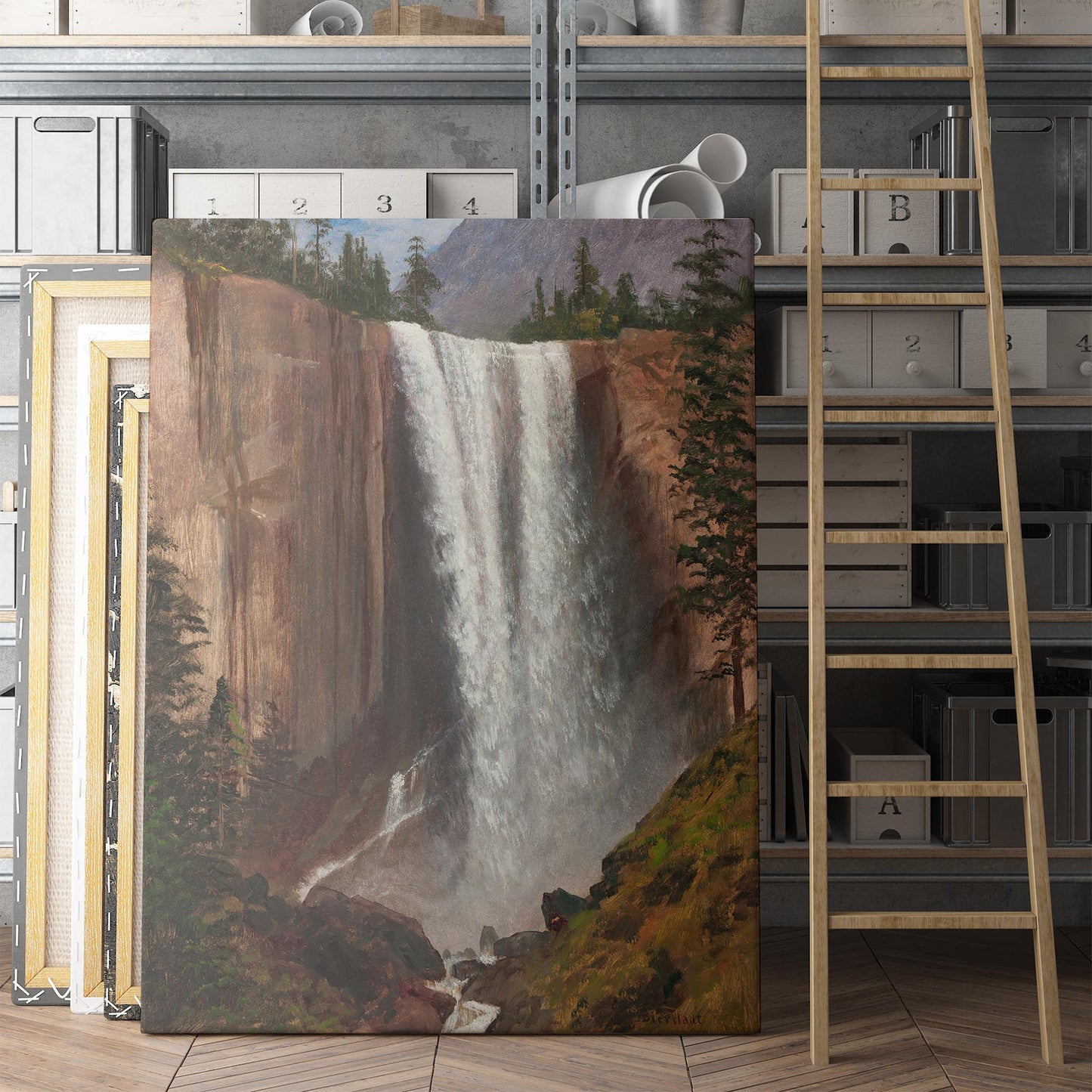 Vernal Fall (1863) by Albert Bierstadt
