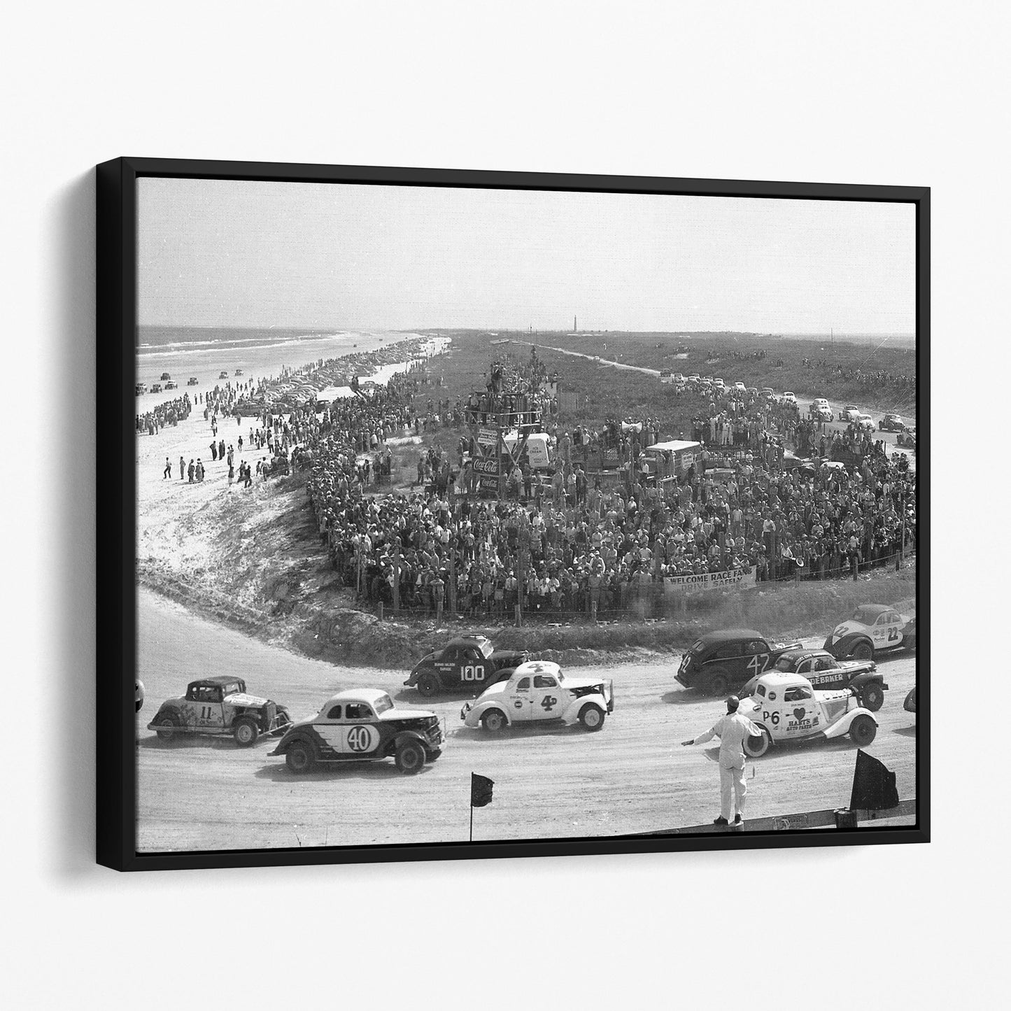 Early Days Daytona 500 On the Beach Stock Car Racing