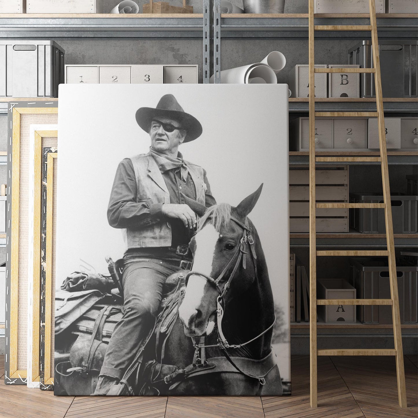 John Wayne on Horseback