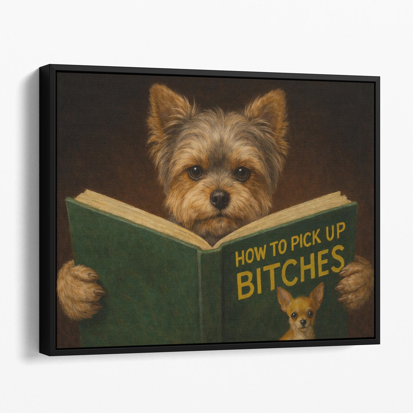 Yorkshire Terrier Reading Dog Dating Book