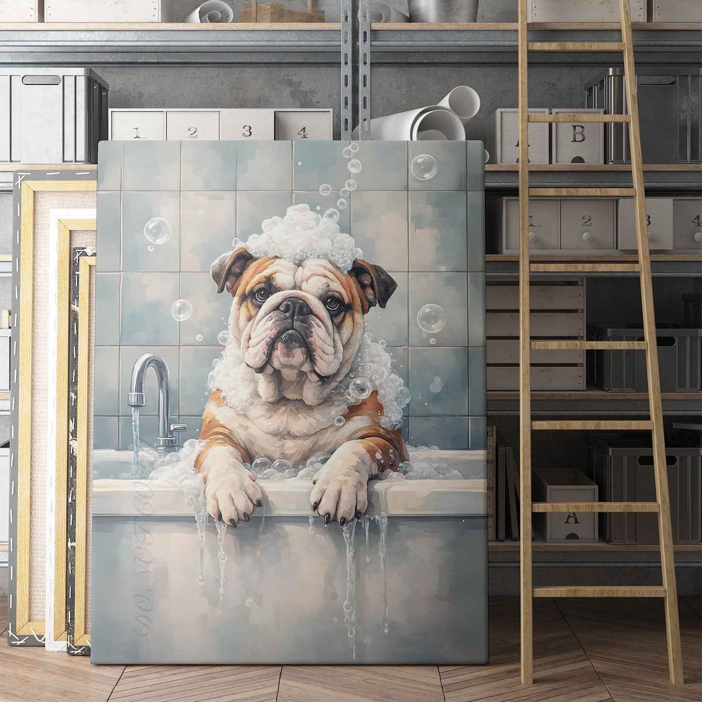 Bulldog Bathtub Bubble Bath