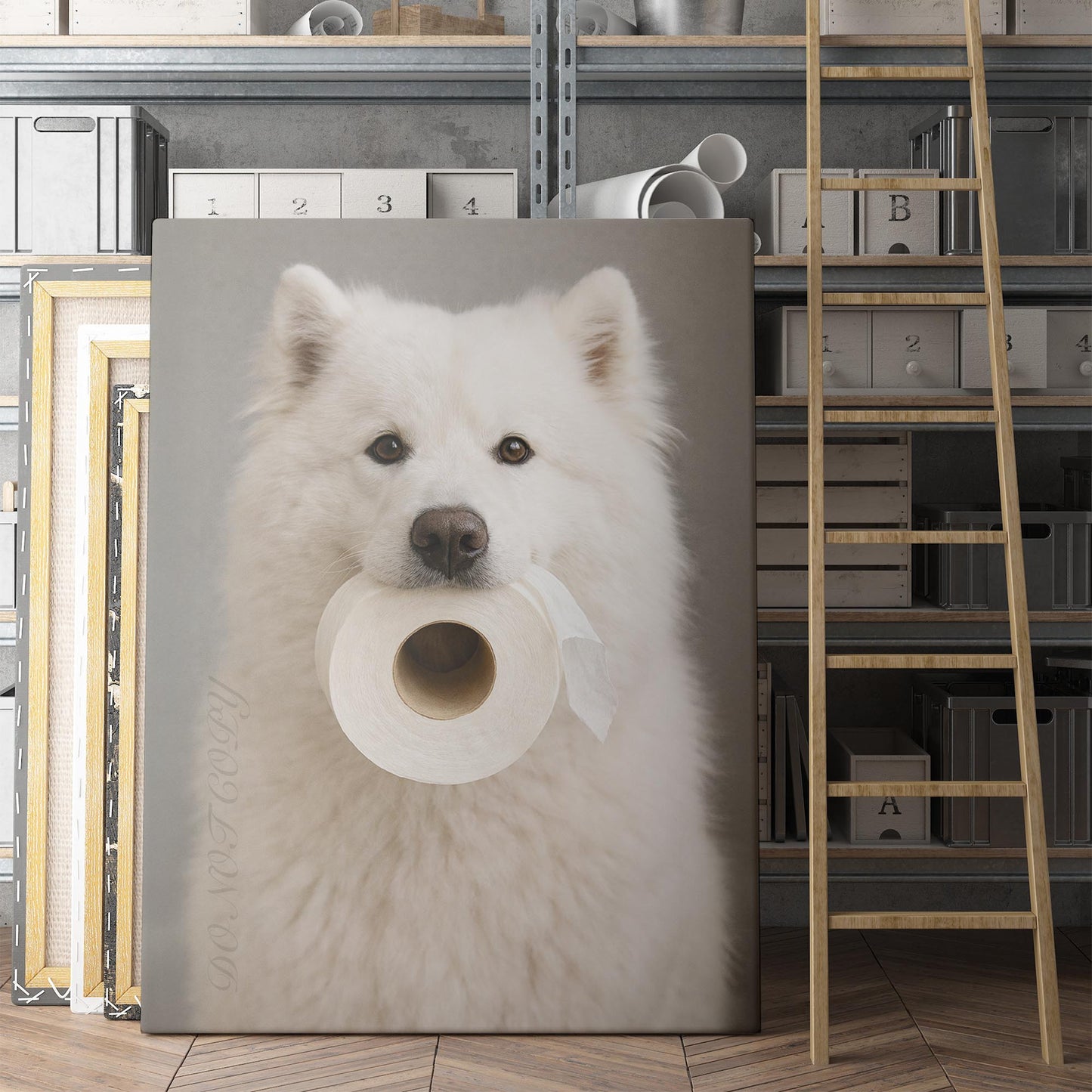 Samoyed Dog Toilet Paper