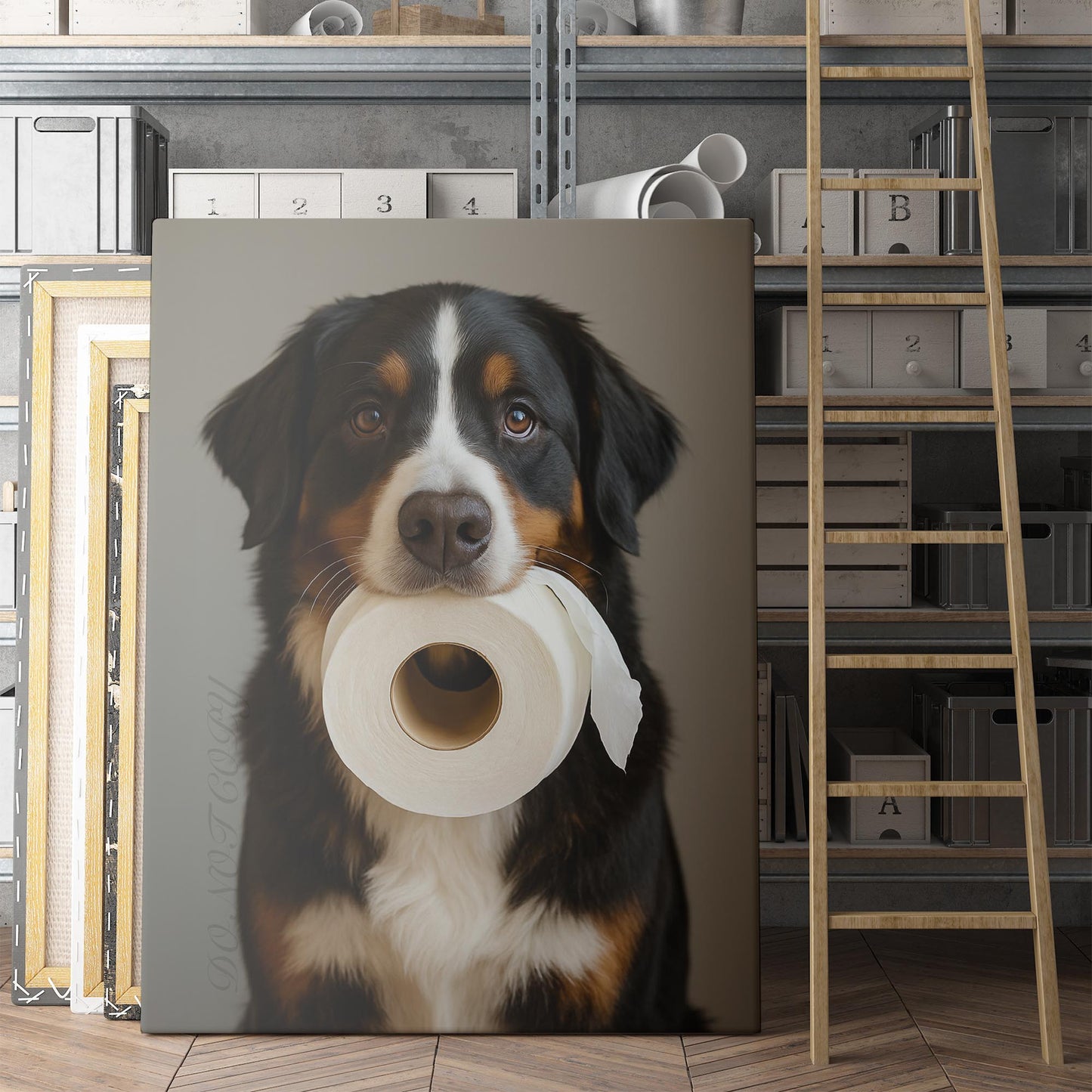 Bernese Mountain Dog Toilet Paper