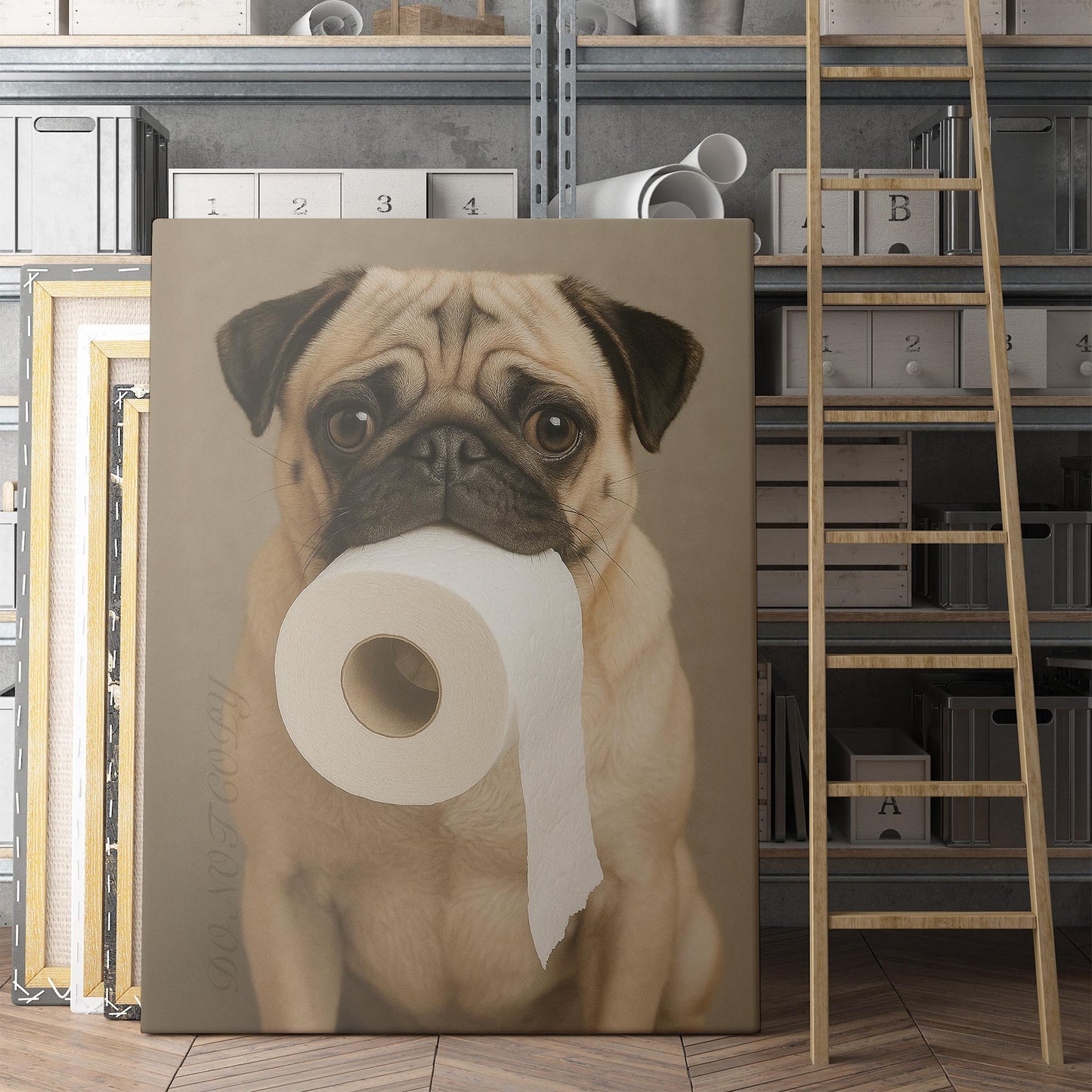 Pug Dog Toilet Paper