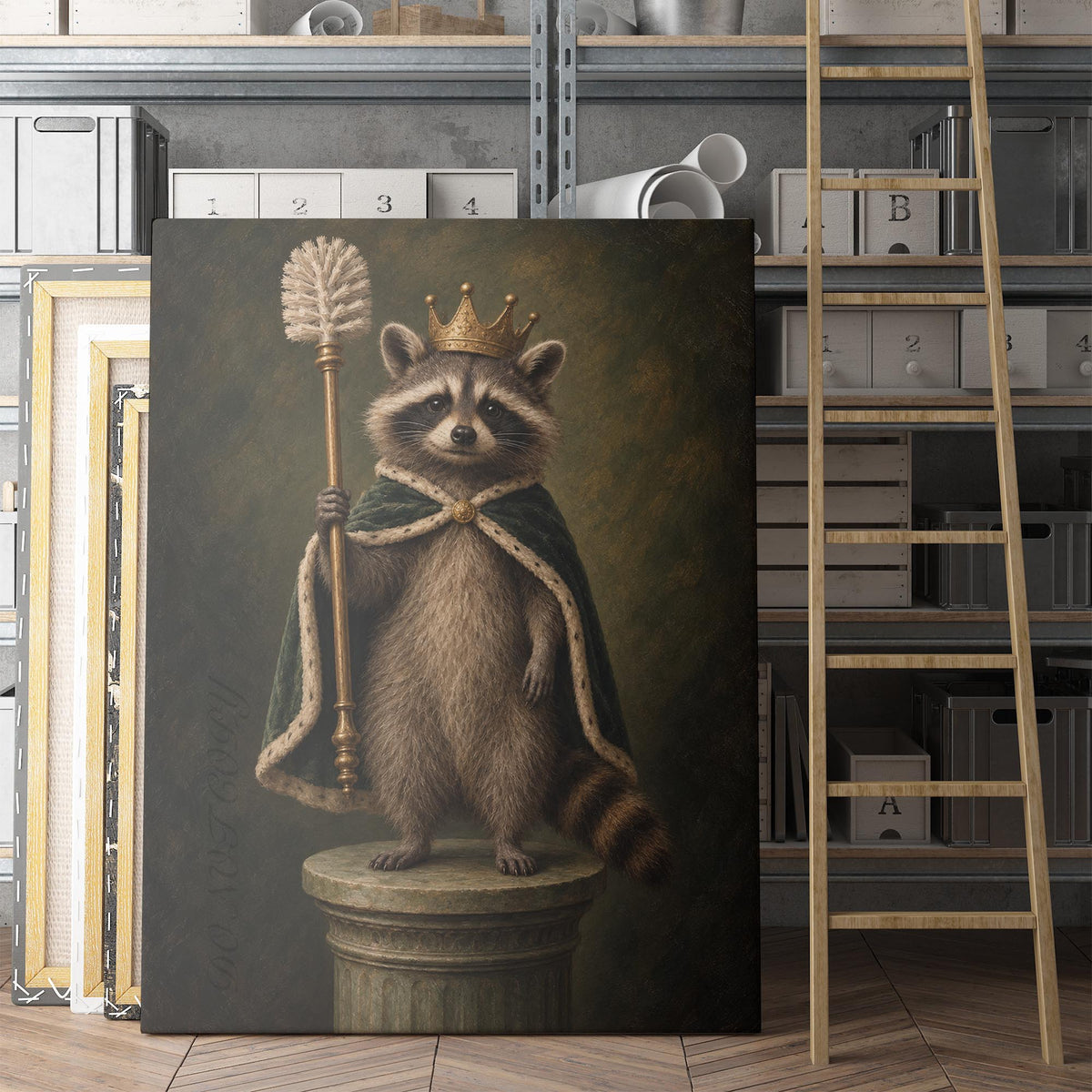 Raccoon Toilet King