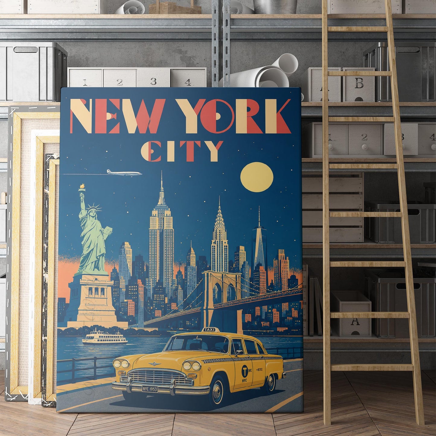 New York City Vintage Travel Poster