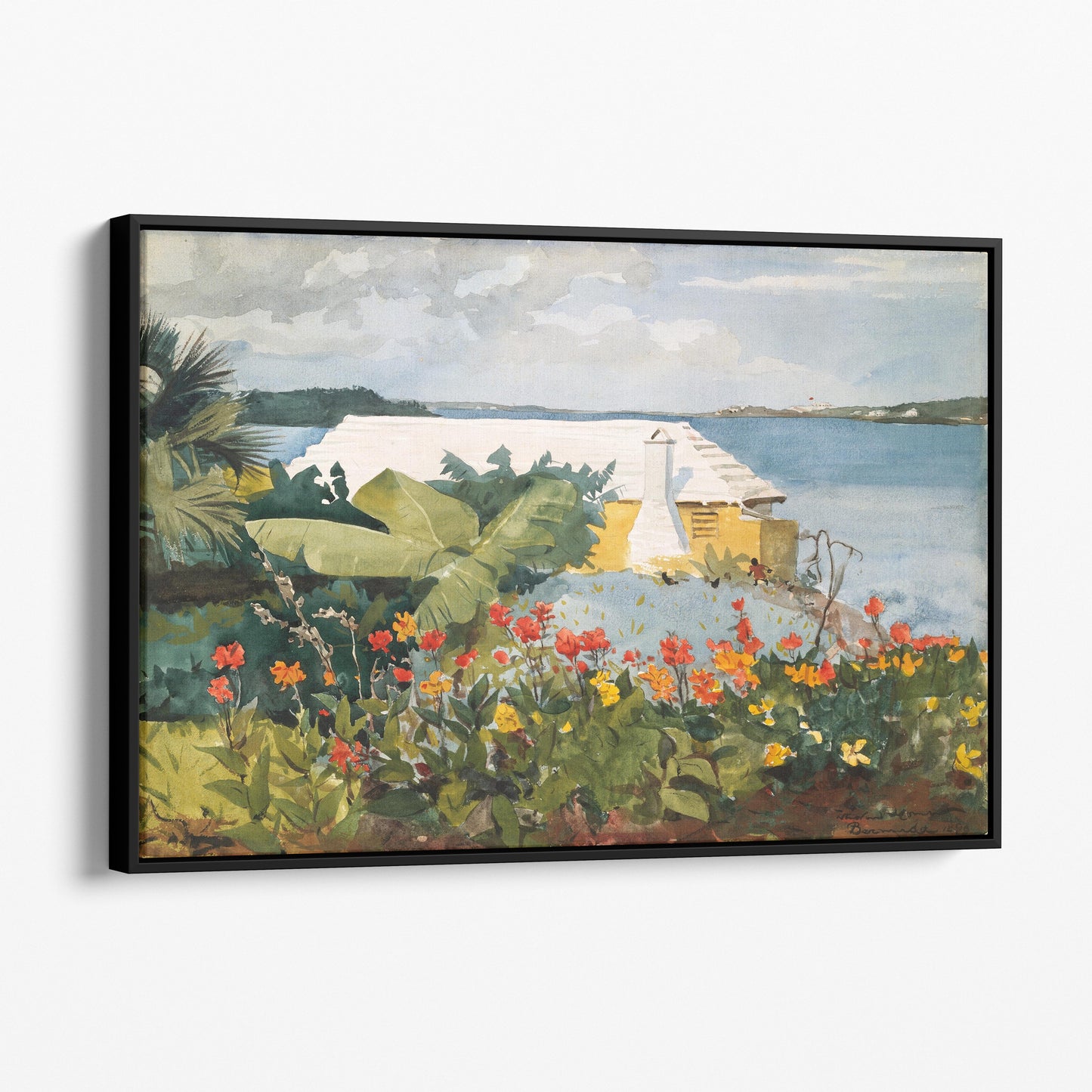 Flower Garden And Bungalow, Bermuda, 1899 by Winslow Homer