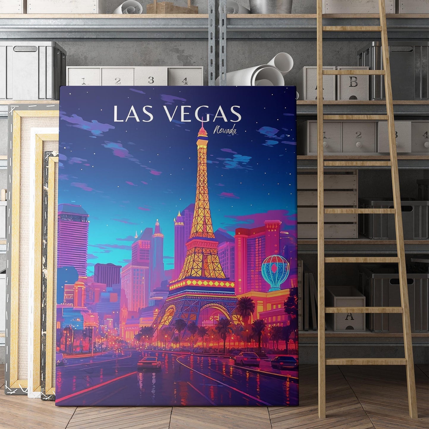Las Vegas Vintage Travel Poster