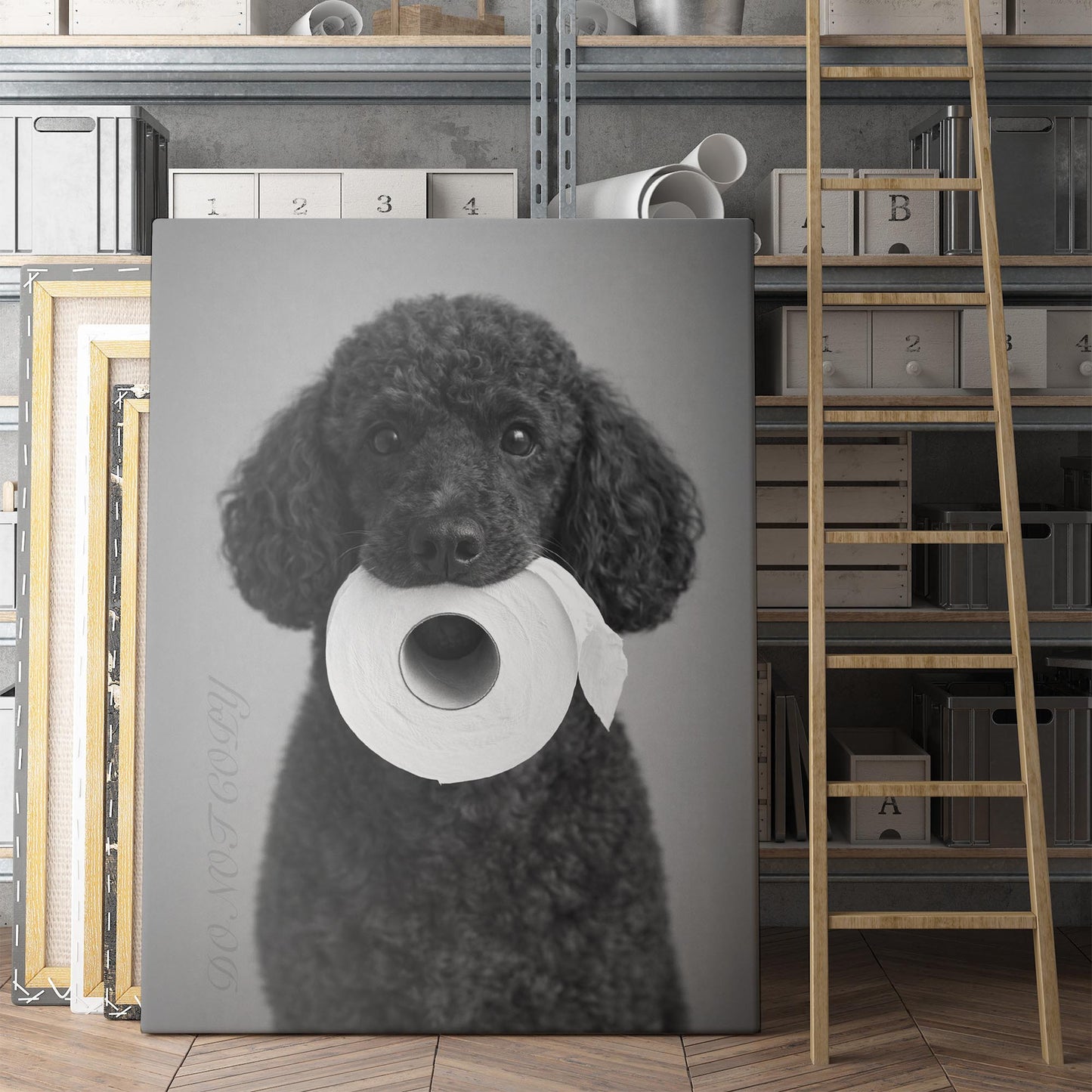 Poodle Dog Toilet Paper