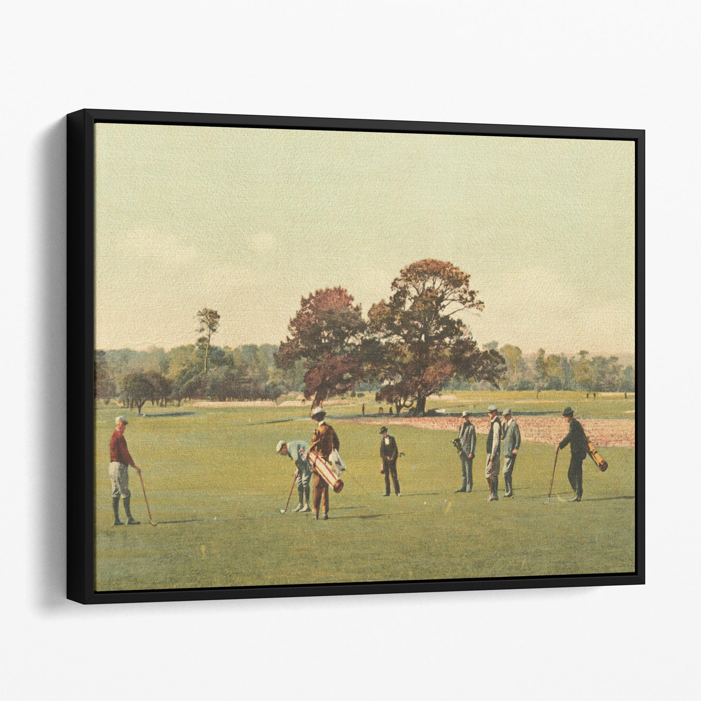 Vintage Golf Painting