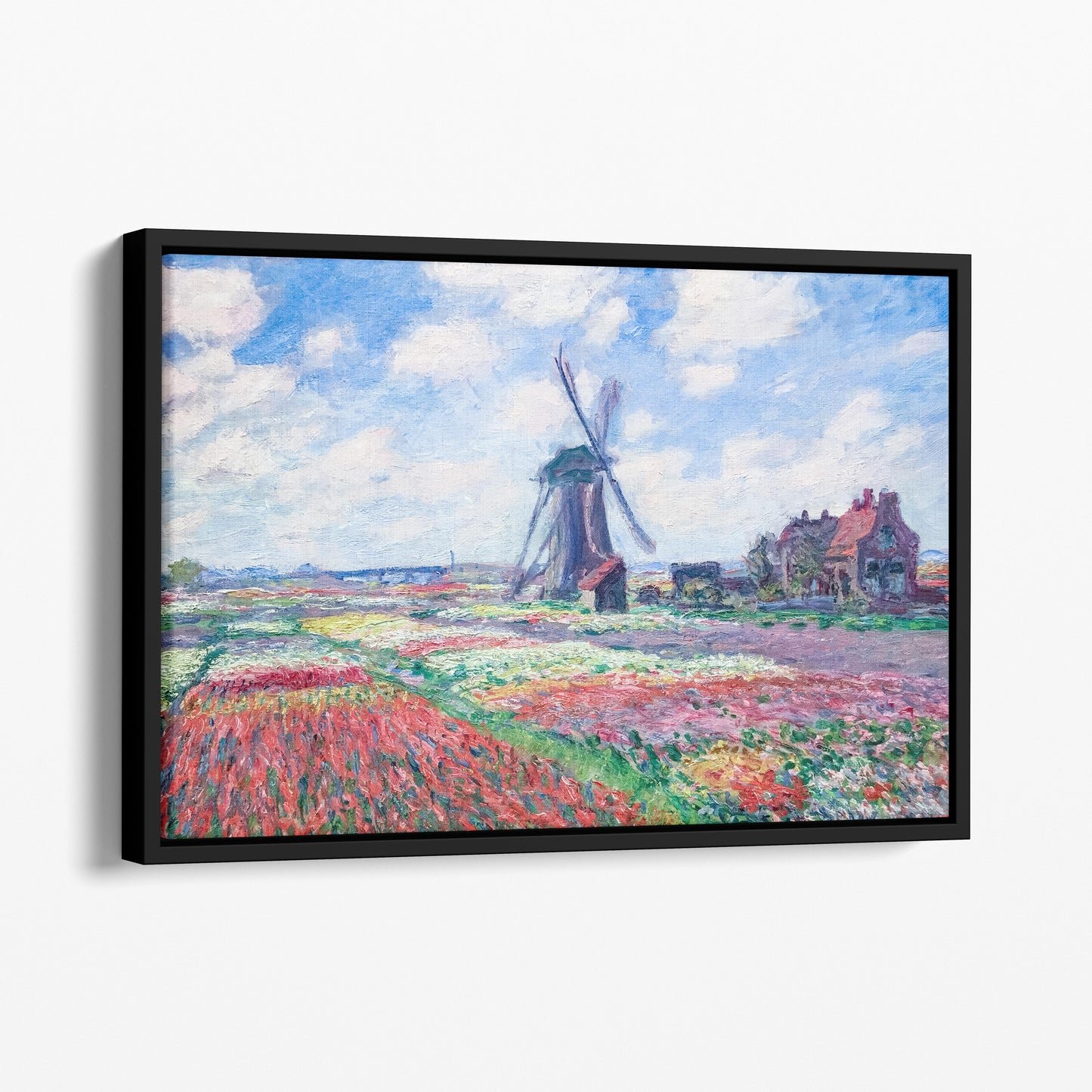 Tulip Field in Holland by Claude Monet